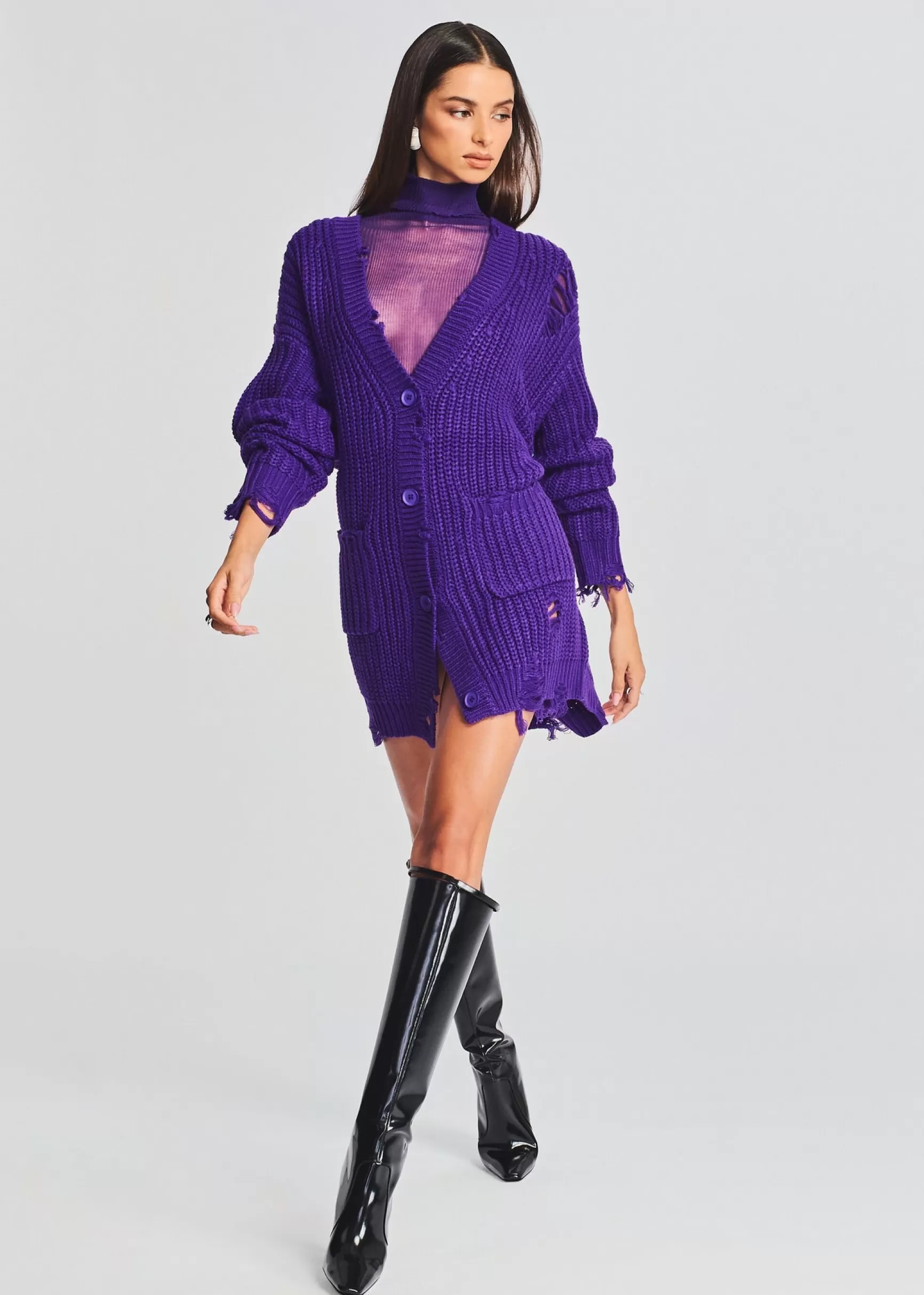 Dresses*Retrofete Florence Sweater Dress Violet