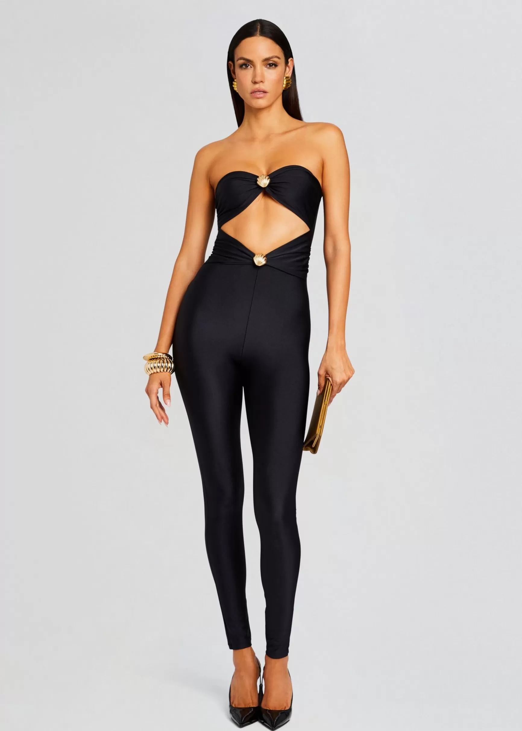 Jumpsuits*Retrofete Fluer Lycra Jumpsuit Black