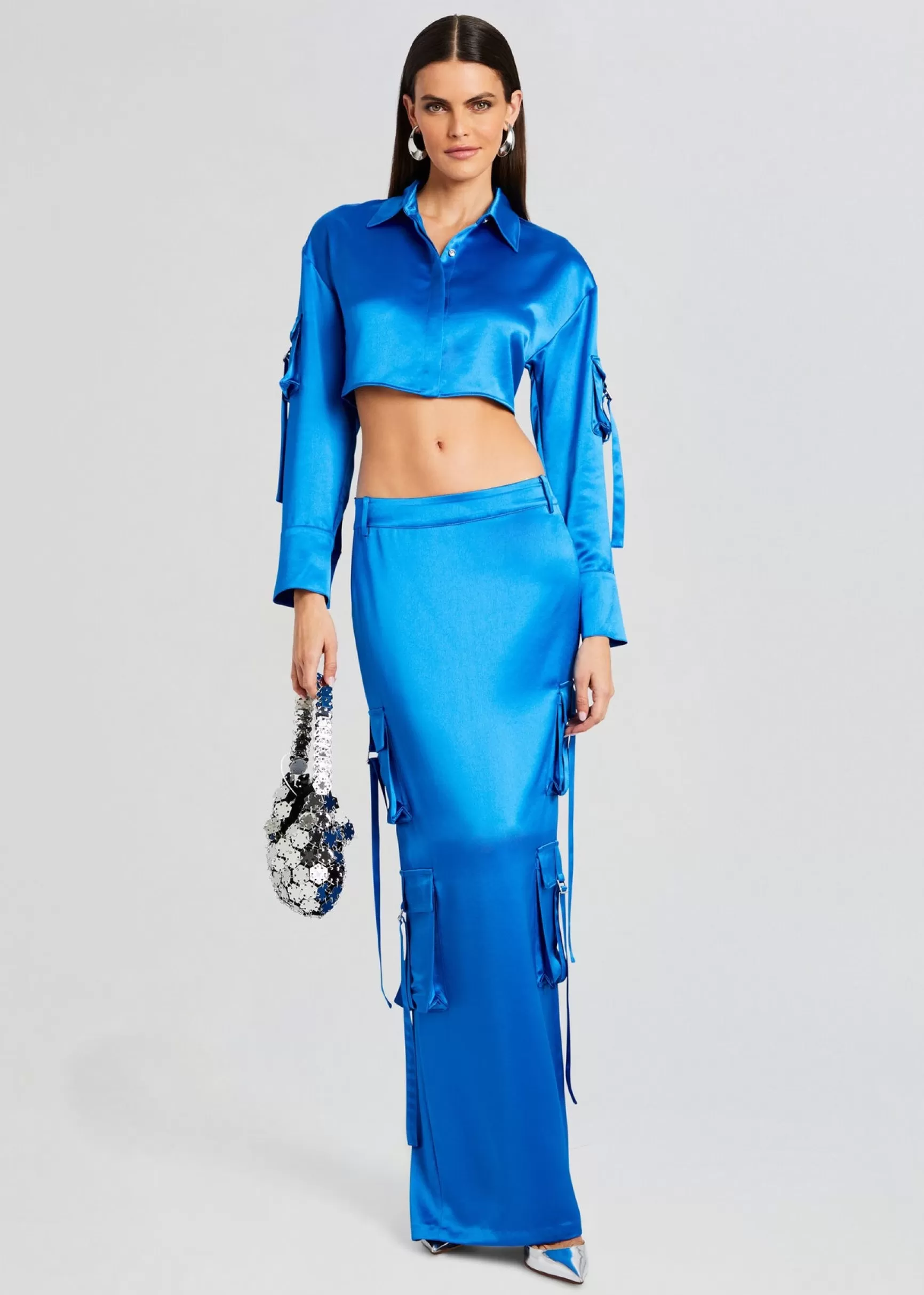 Resort '24*Retrofete Gaia Cargo Top Tropical Blue