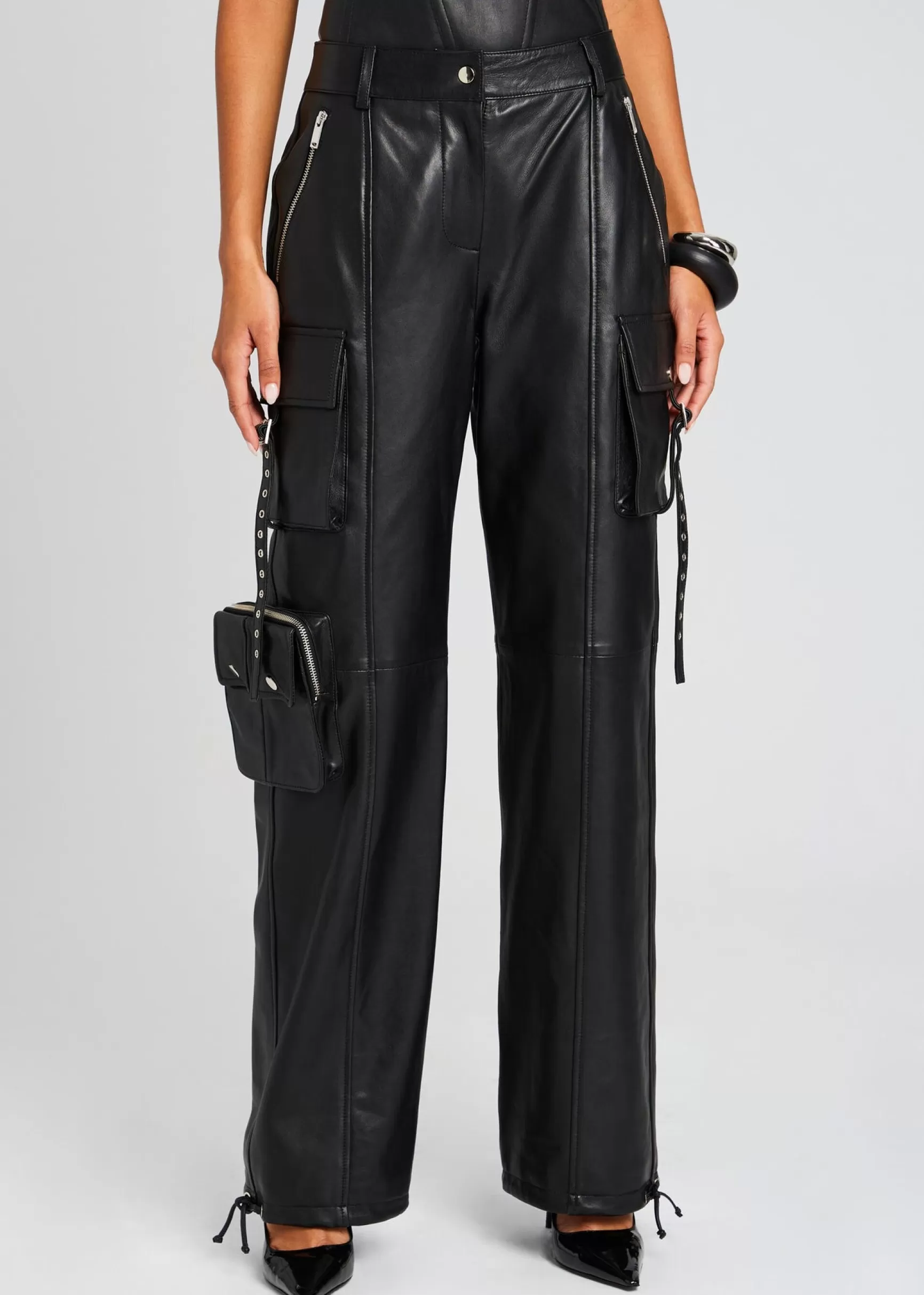 Day to Night*Retrofete Honey Leather Pant Black