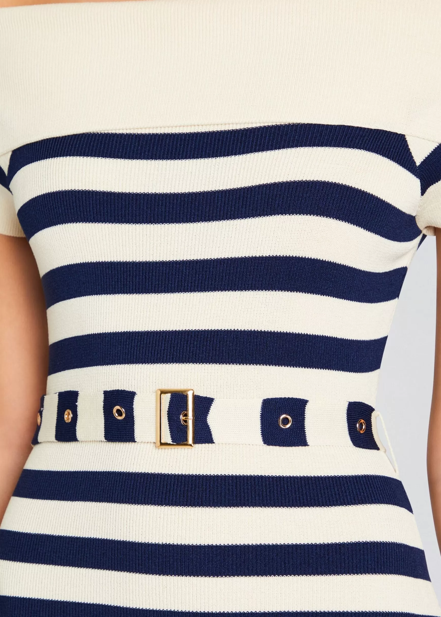 Trending*Retrofete Hull Knit Dress Cream/ Navy