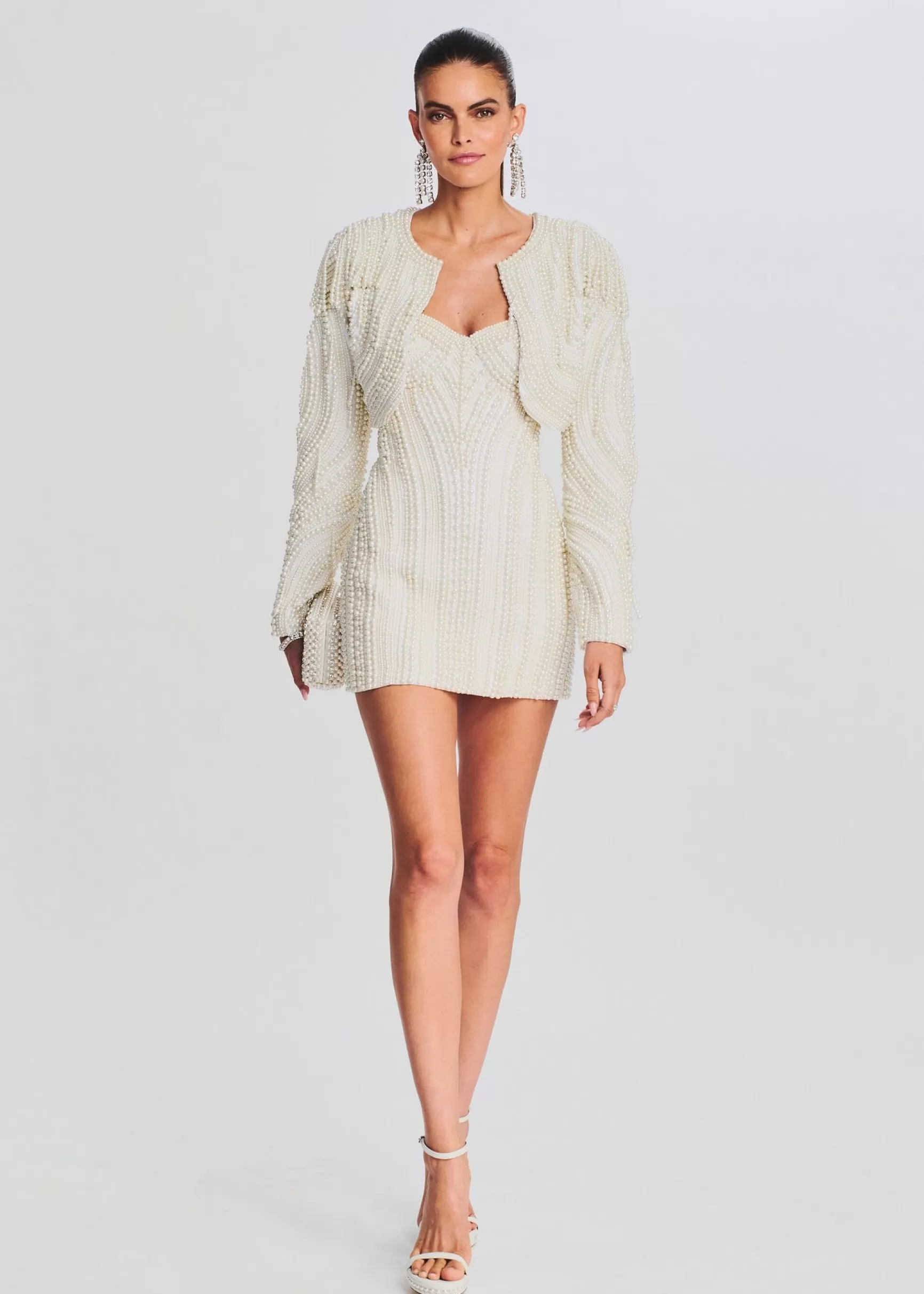 Rehearsal Dinner*Retrofete Ian Pearl Jacket Ivory