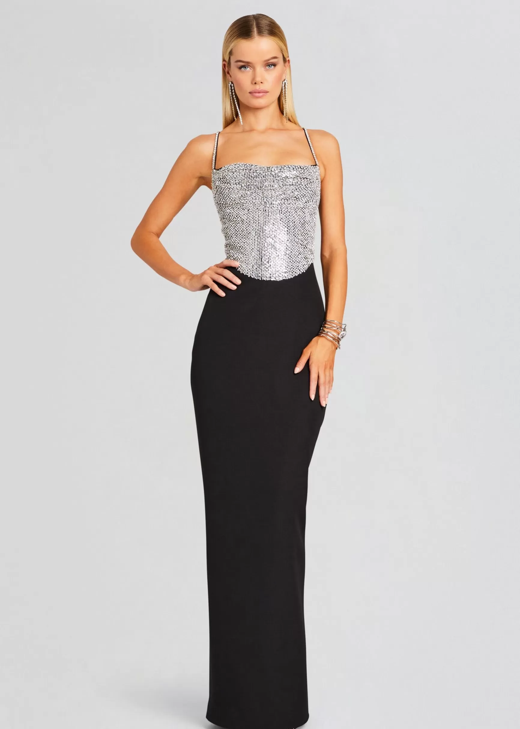 Gowns*Retrofete Jazlyn Dress Black/Silver
