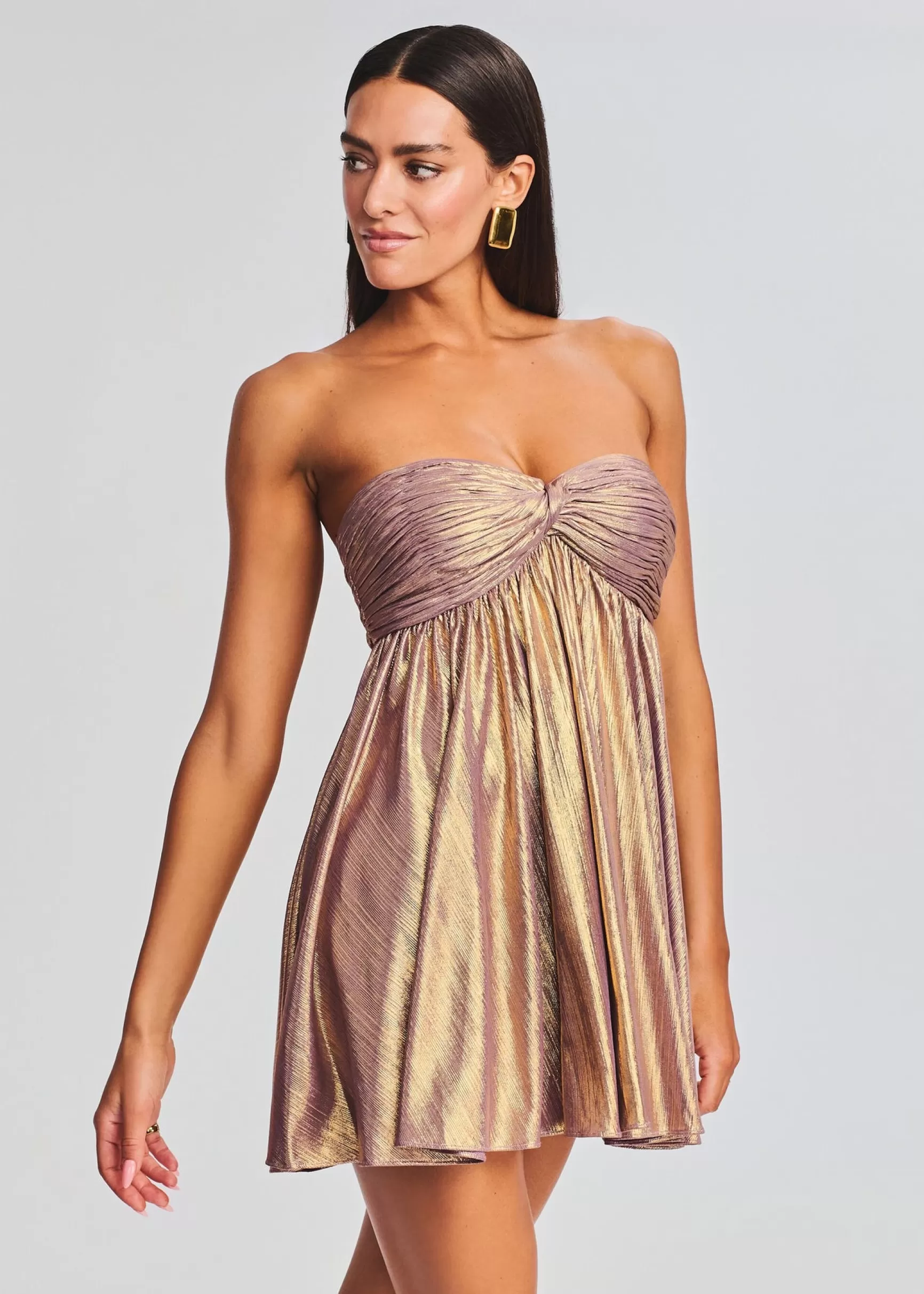 RETROFÊTE*Retrofete Kaiser Dress Purple/Gold