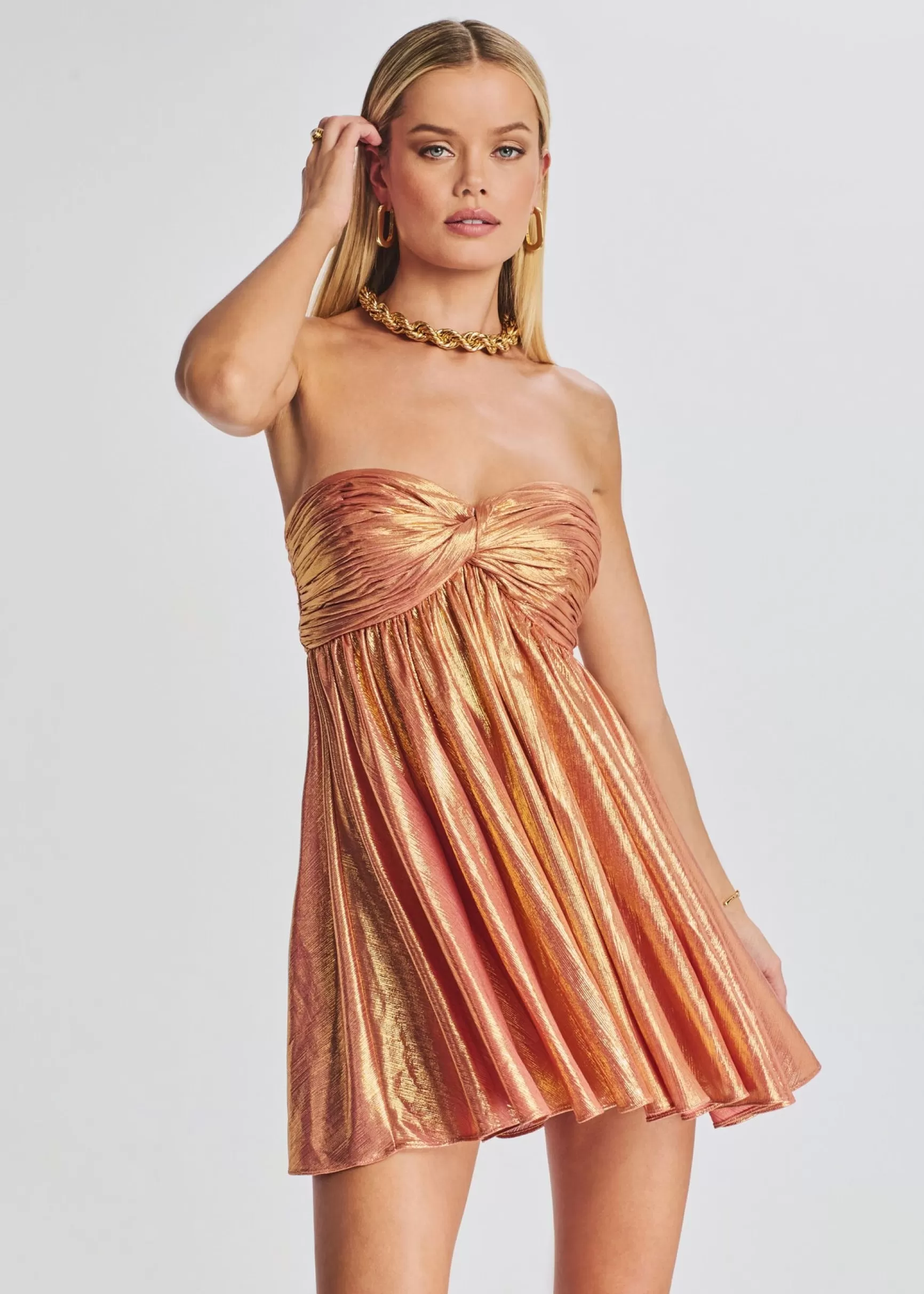 Best Sellers*Retrofete Kaiser Dress Apricot