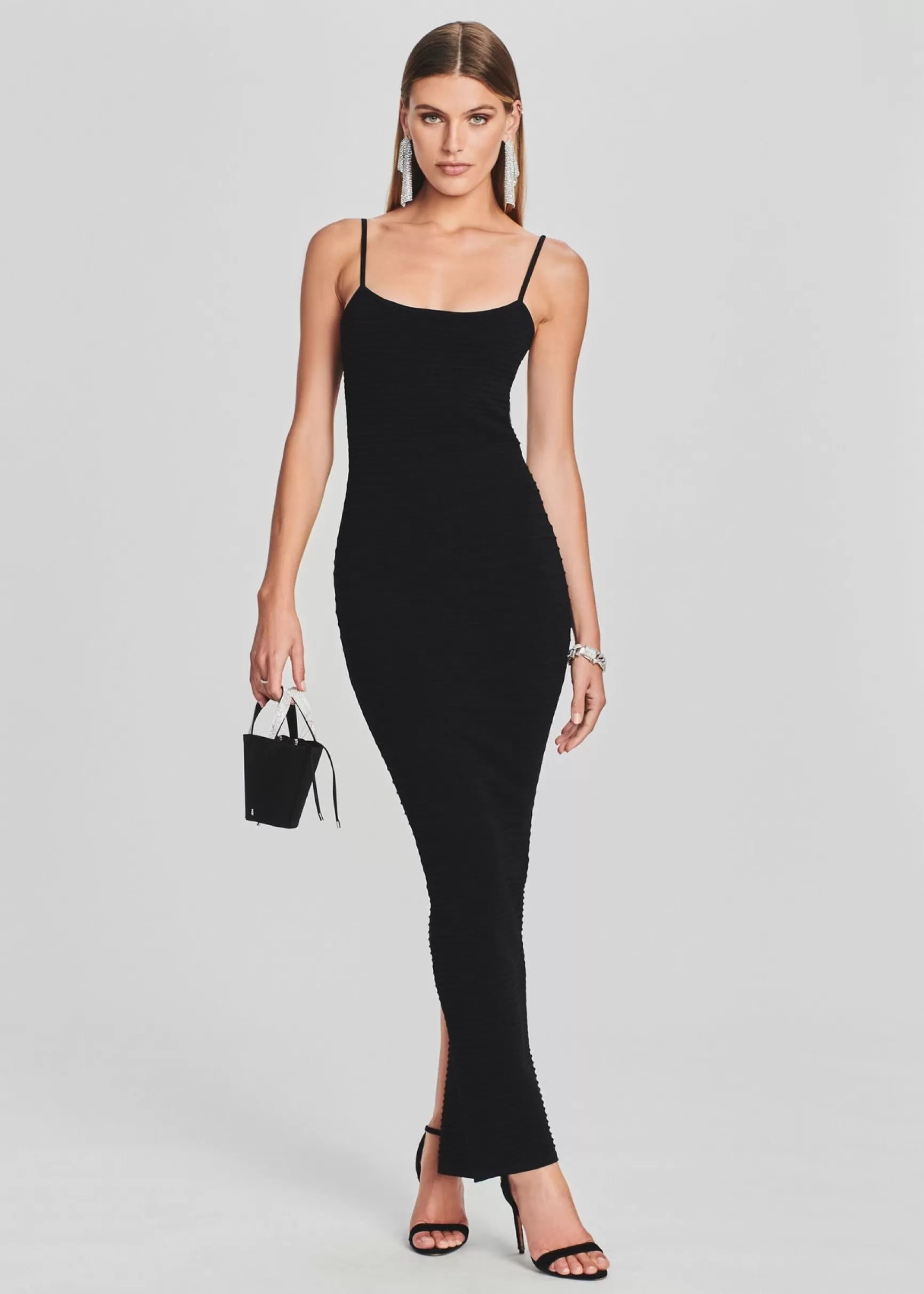 RETROFÊTE*Retrofete Kylie Bandage Knit Dress Black