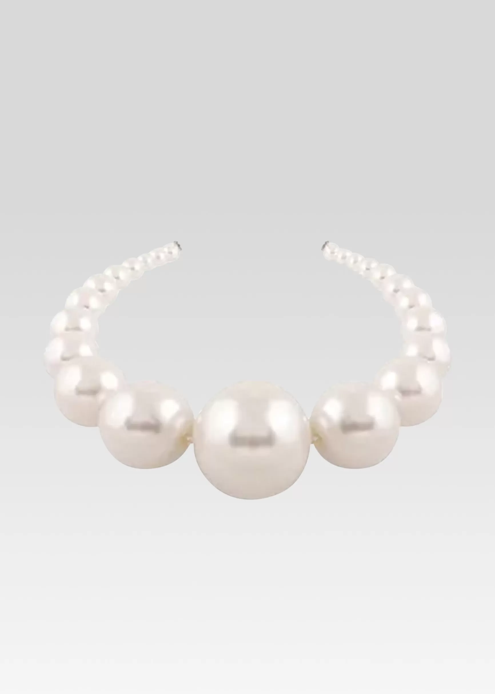 The Destination Bride*Retrofete Large Venus Pearl Crown Silver