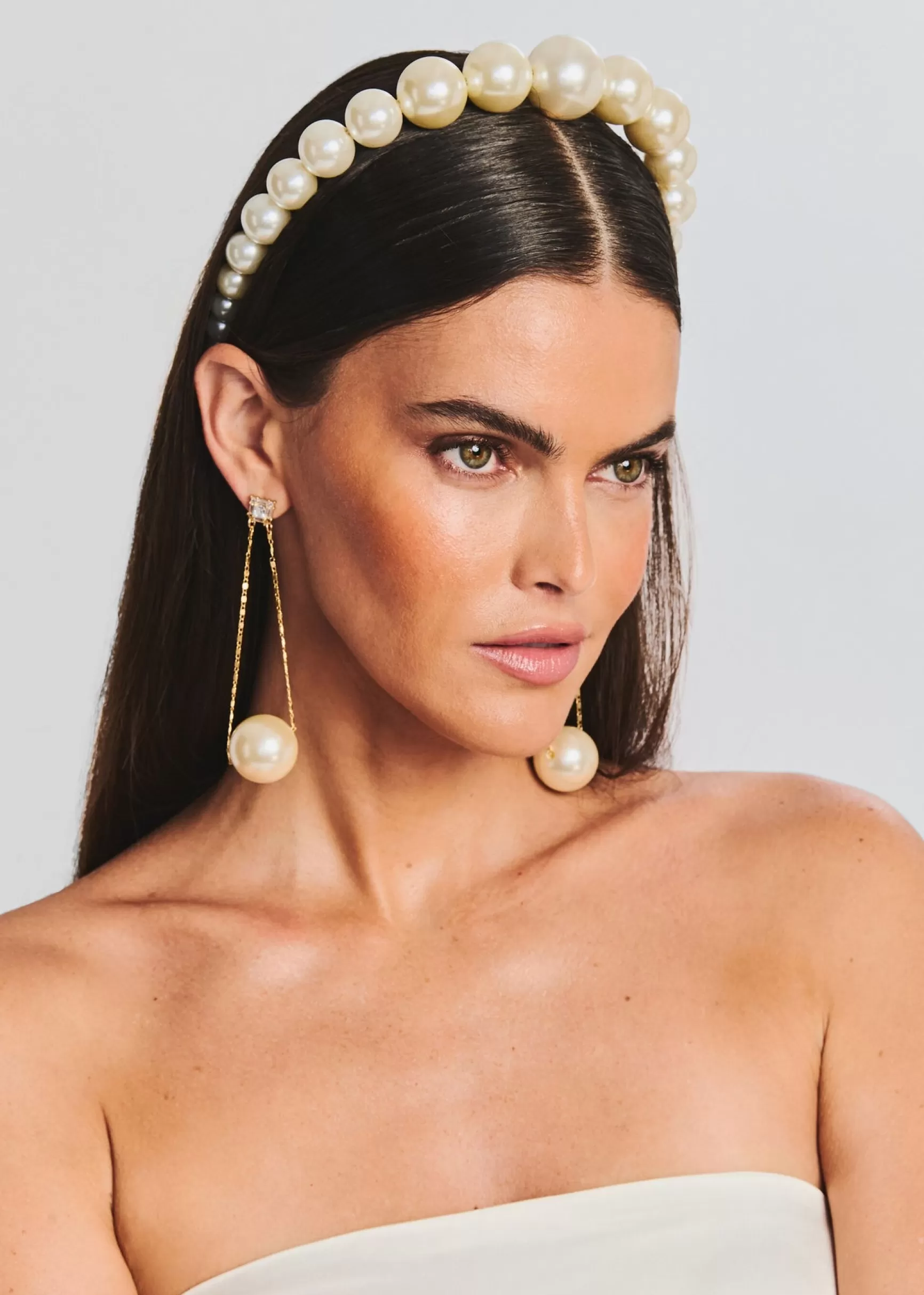 The Destination Bride*Retrofete Large Venus Pearl Crown Silver
