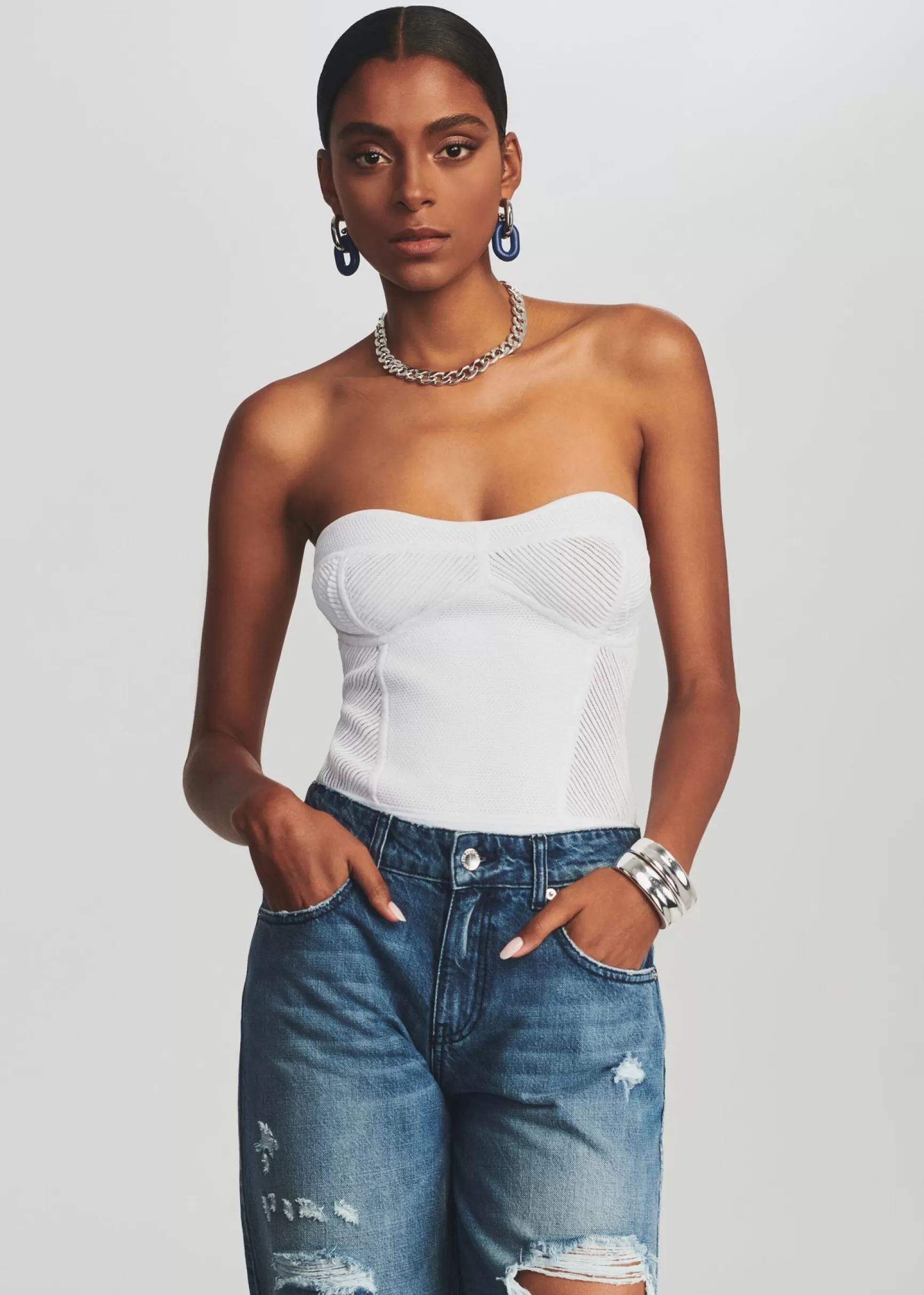 Final Sale*Retrofete Lena Bodysuit White