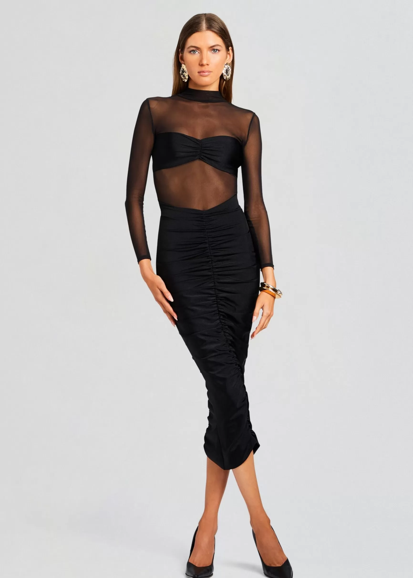 Sheer Bliss*Retrofete Levina Dress Black