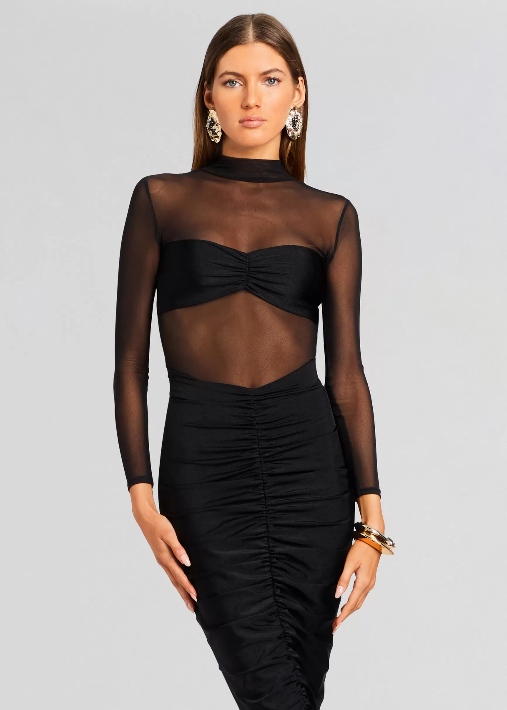 Sheer Bliss*Retrofete Levina Dress Black