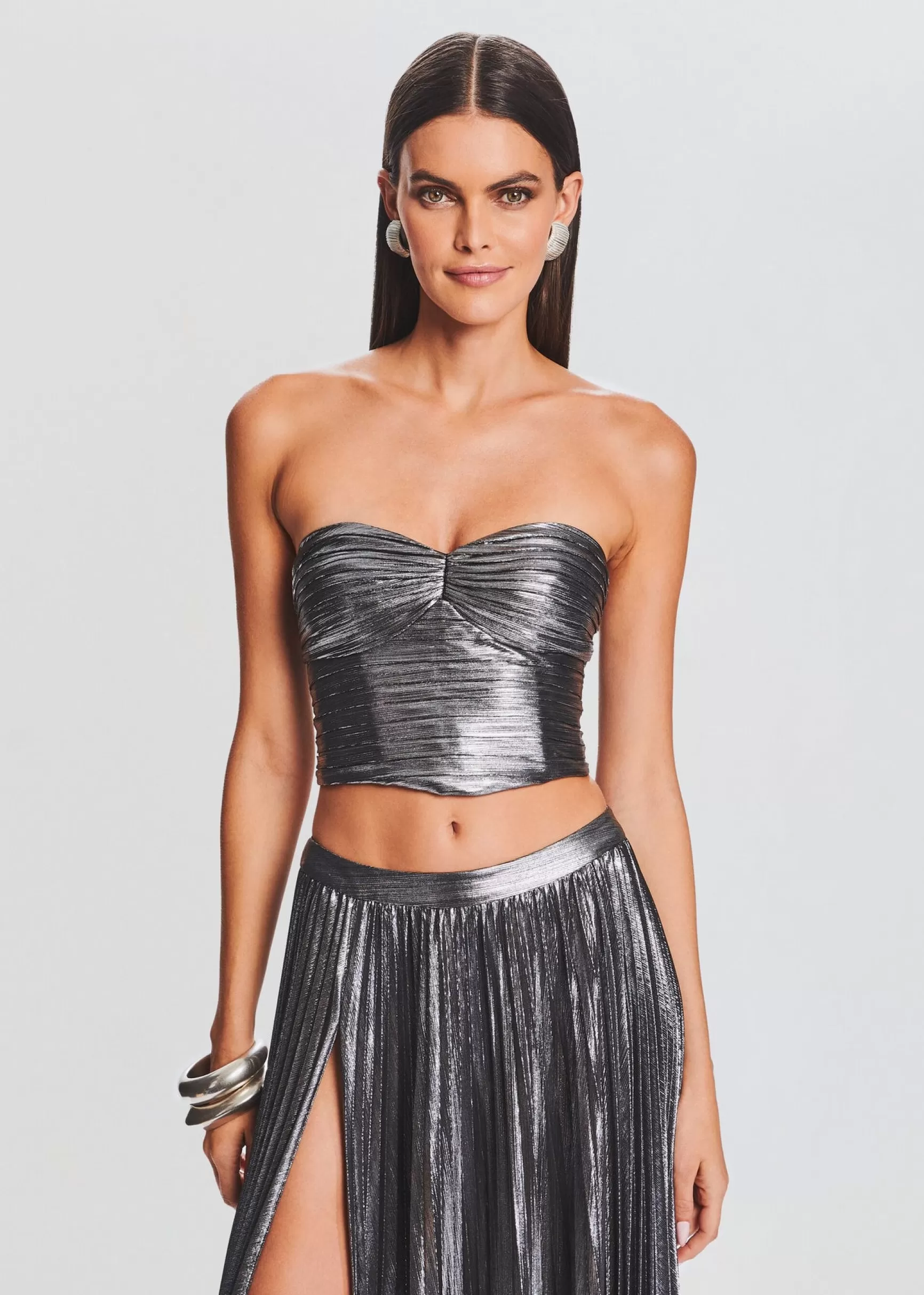 Guest Of*Retrofete Liana Top Gunmetal