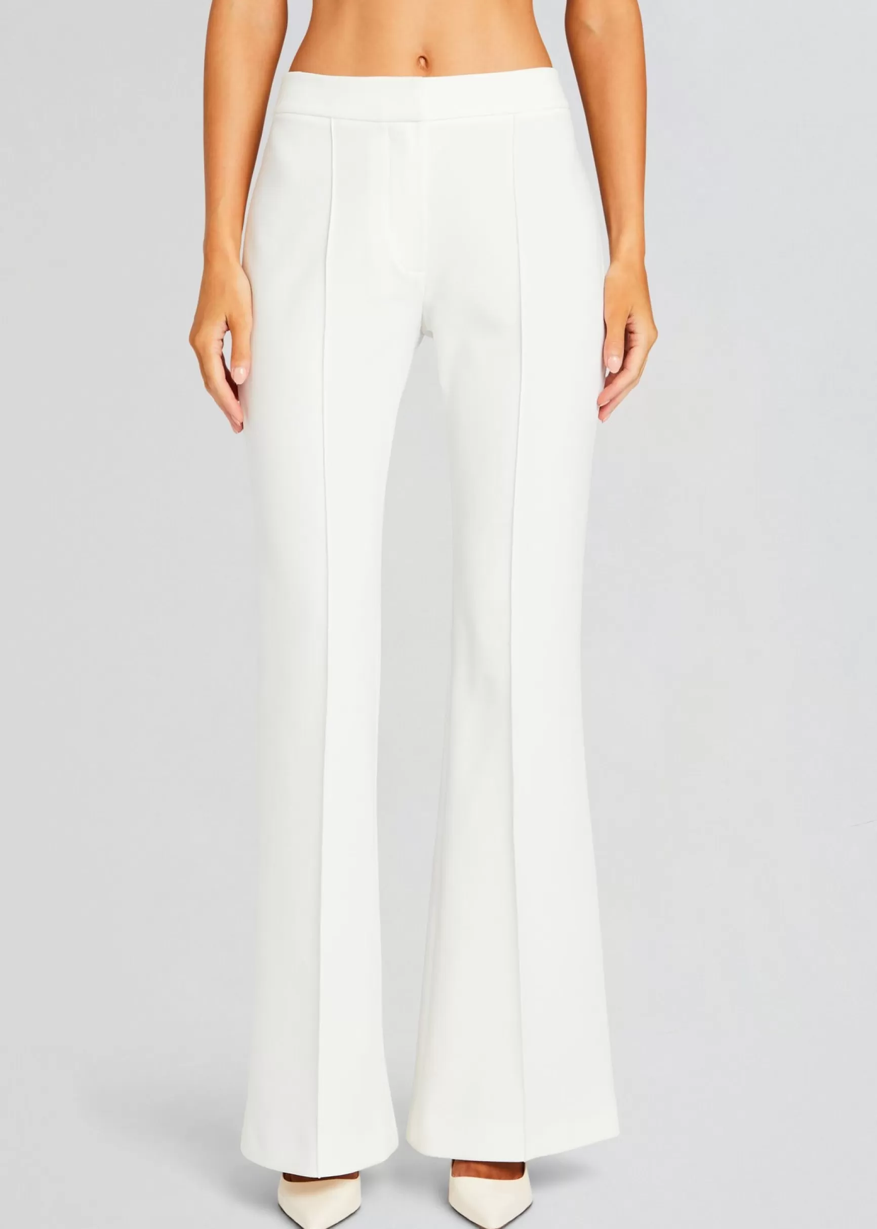 Bottoms*Retrofete Lizzy Low Rise Flared Trousers White