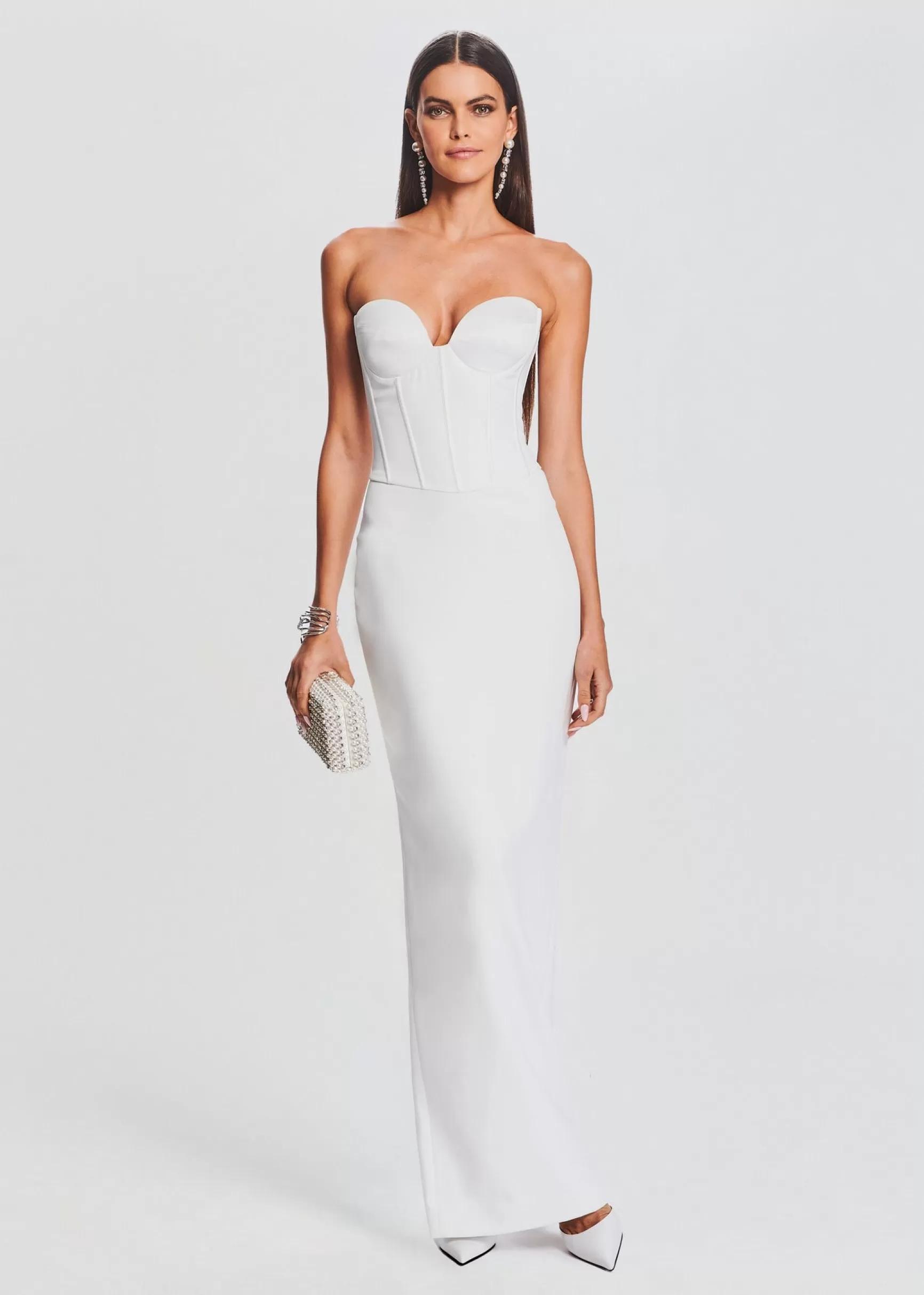Maxi*Retrofete Luna Dress White