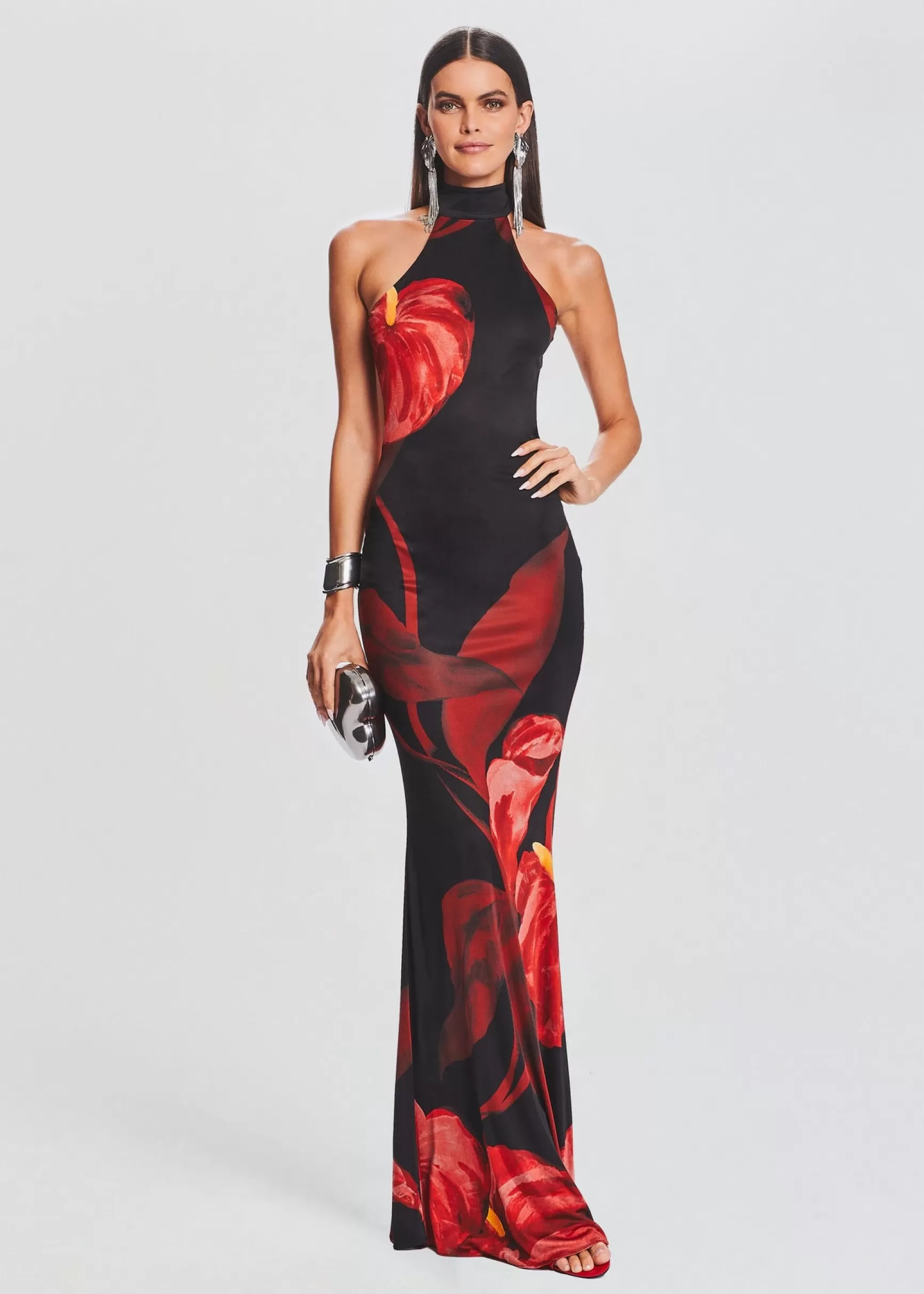 RETROFÊTE*Retrofete Mabel Dress Red Anthurium