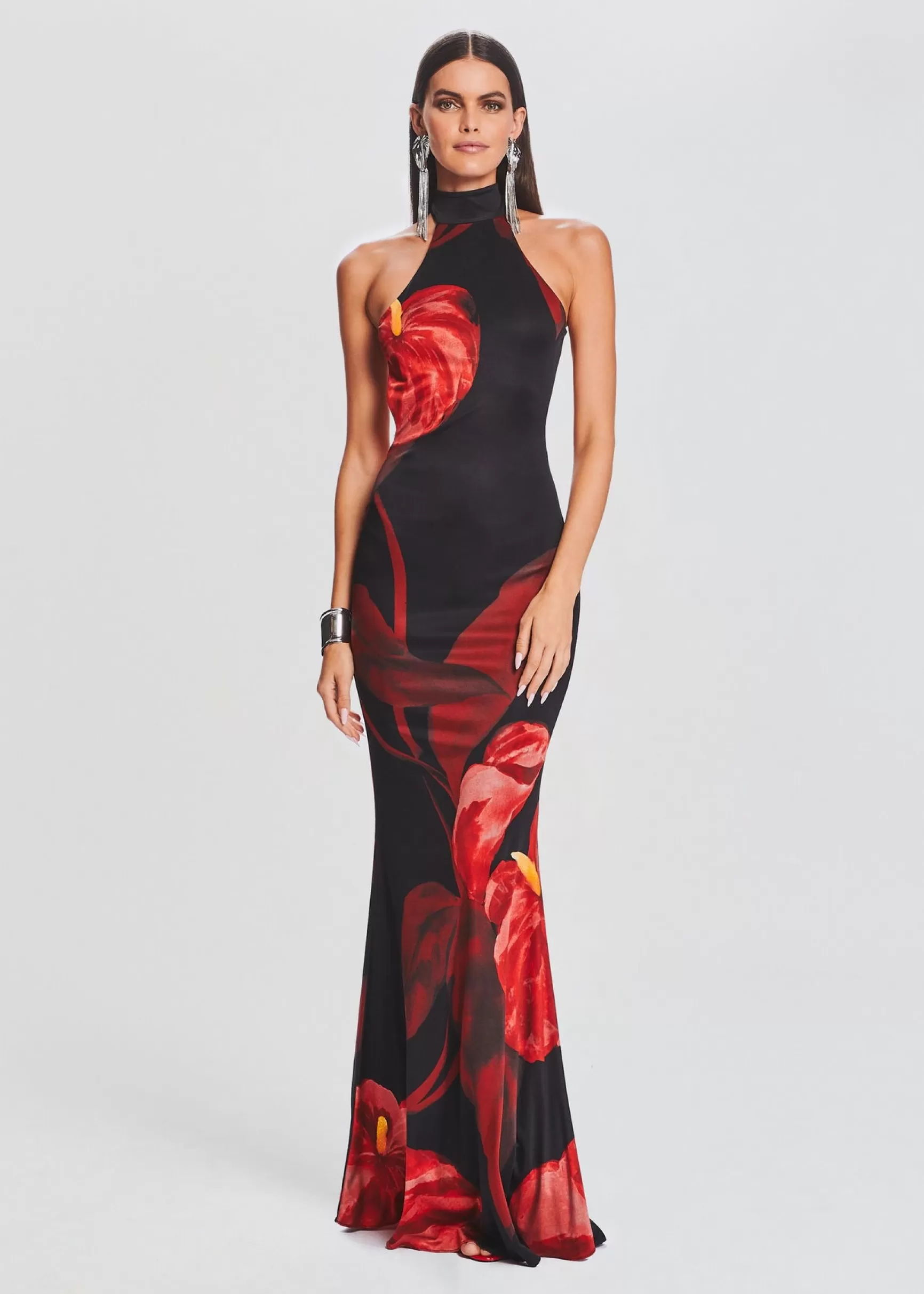 RETROFÊTE*Retrofete Mabel Dress Red Anthurium