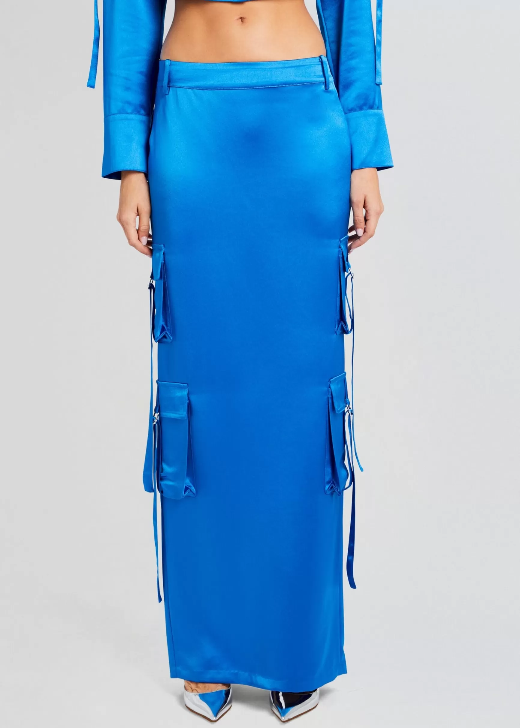 Resort '24*Retrofete Maelie Cargo Skirt Tropical Blue