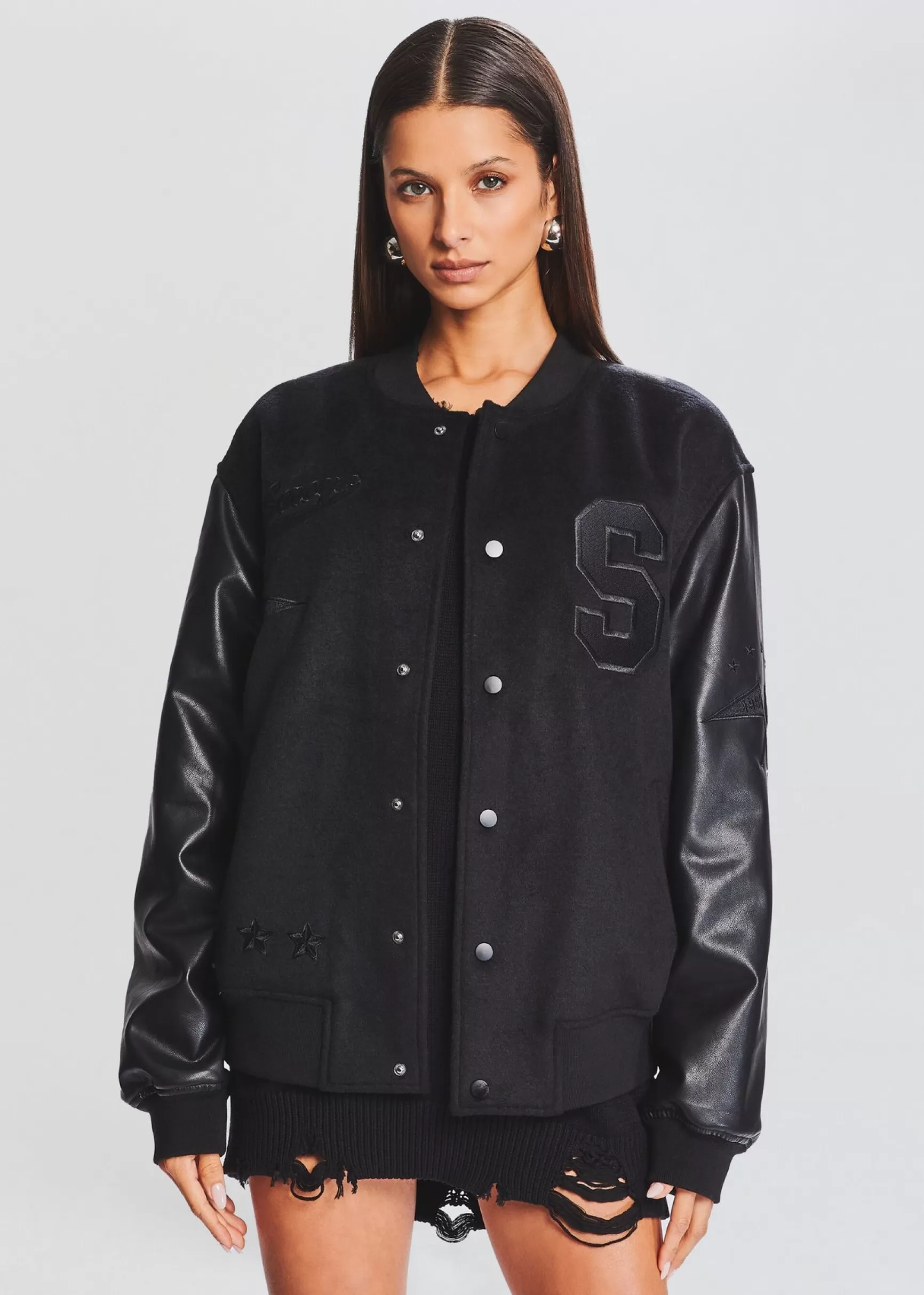 Jackets*Retrofete Malcolm Bomber Jacket Black