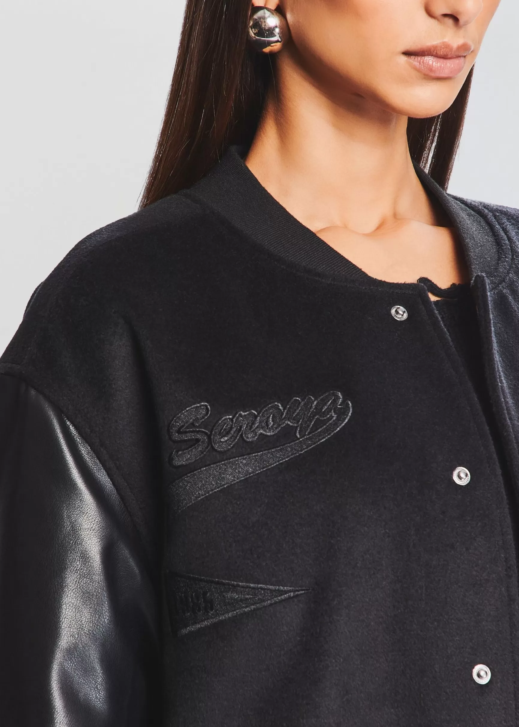 Jackets*Retrofete Malcolm Bomber Jacket Black