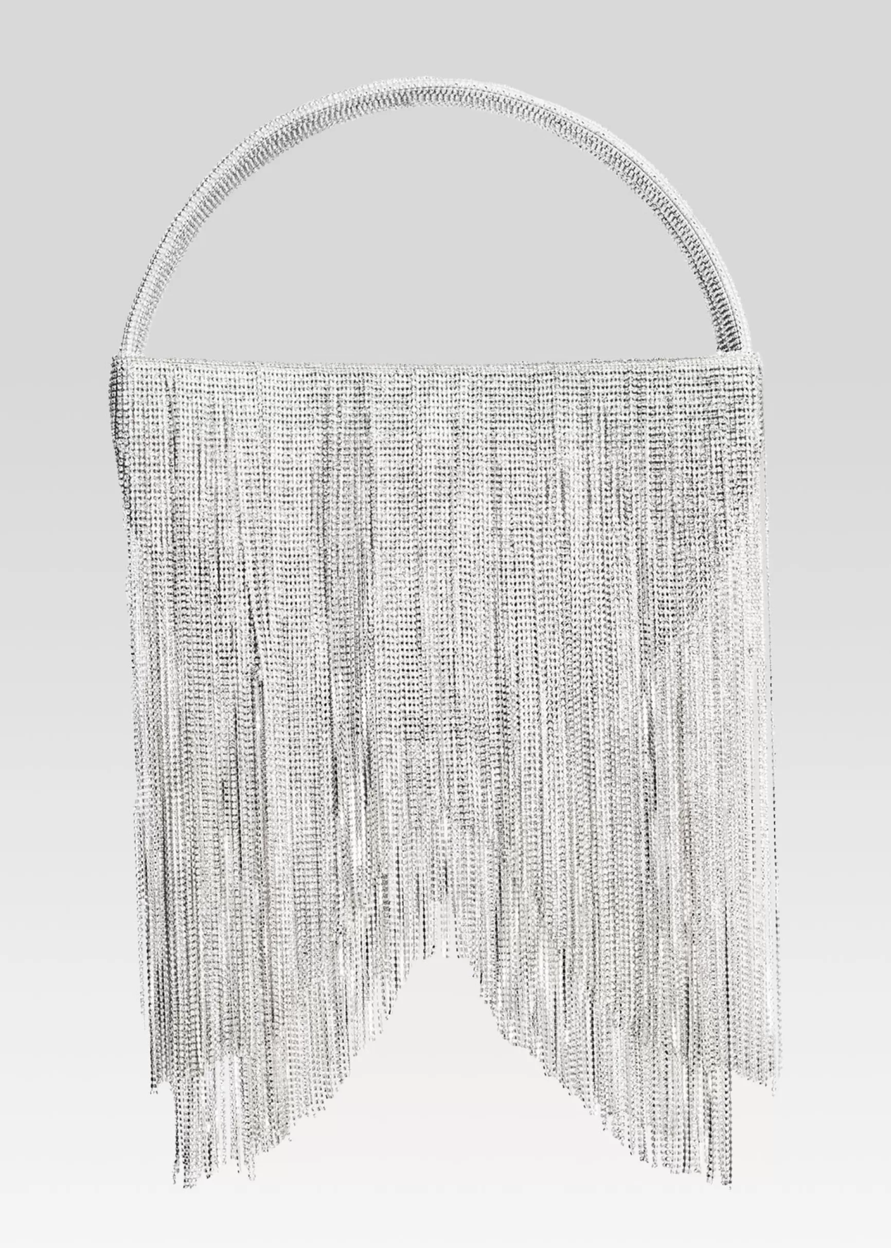 Final Touches*Retrofete Malia Crystal Bag White/Silver