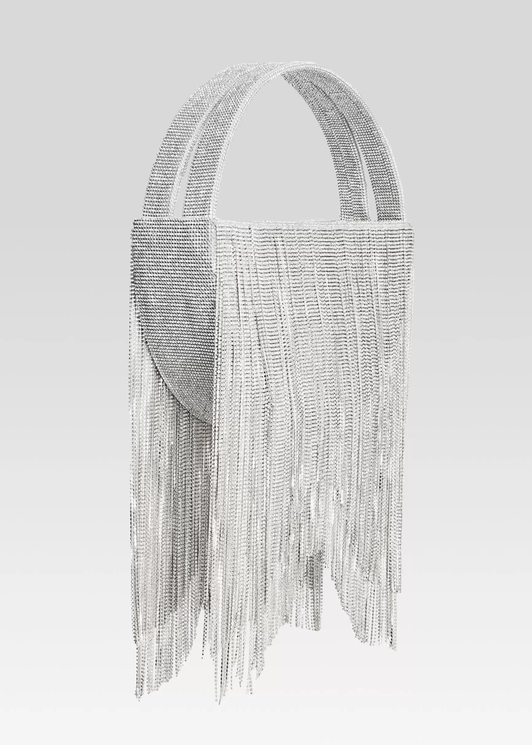 Final Touches*Retrofete Malia Crystal Bag White/Silver