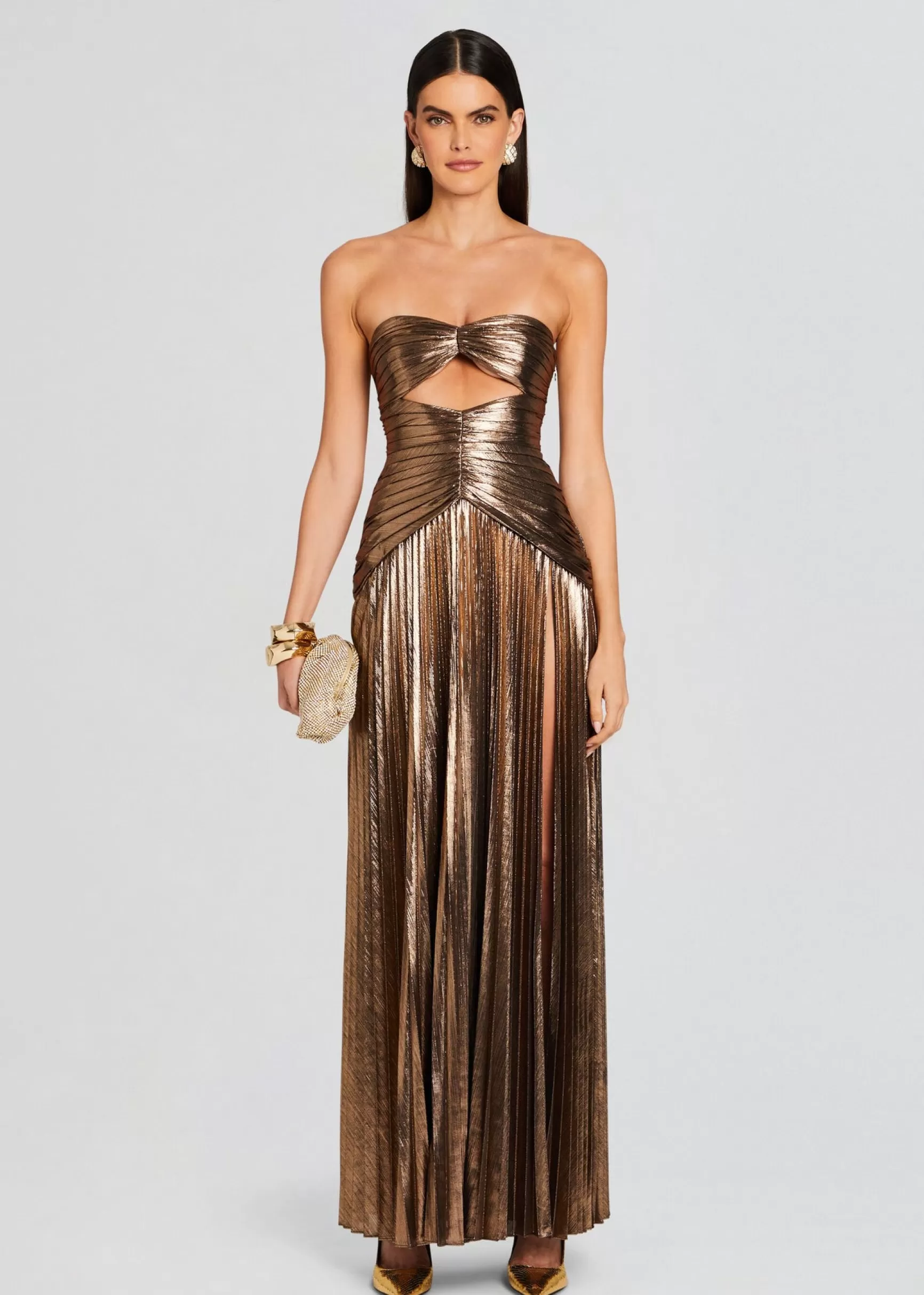 Trending*Retrofete Mallory Dress Metallic Bronze