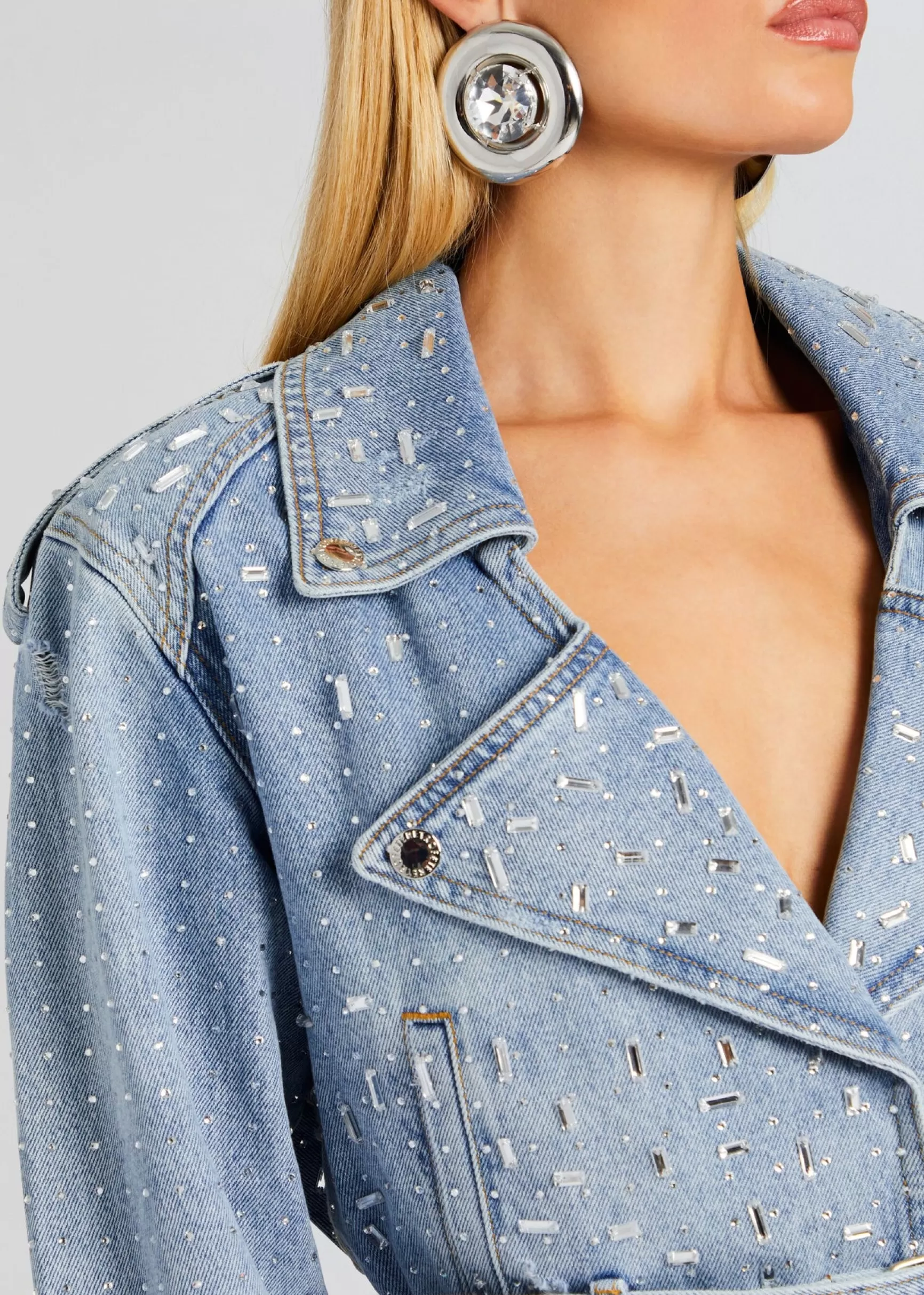 Denim*Retrofete Marcie Embellished Denim Jacket Tresca
