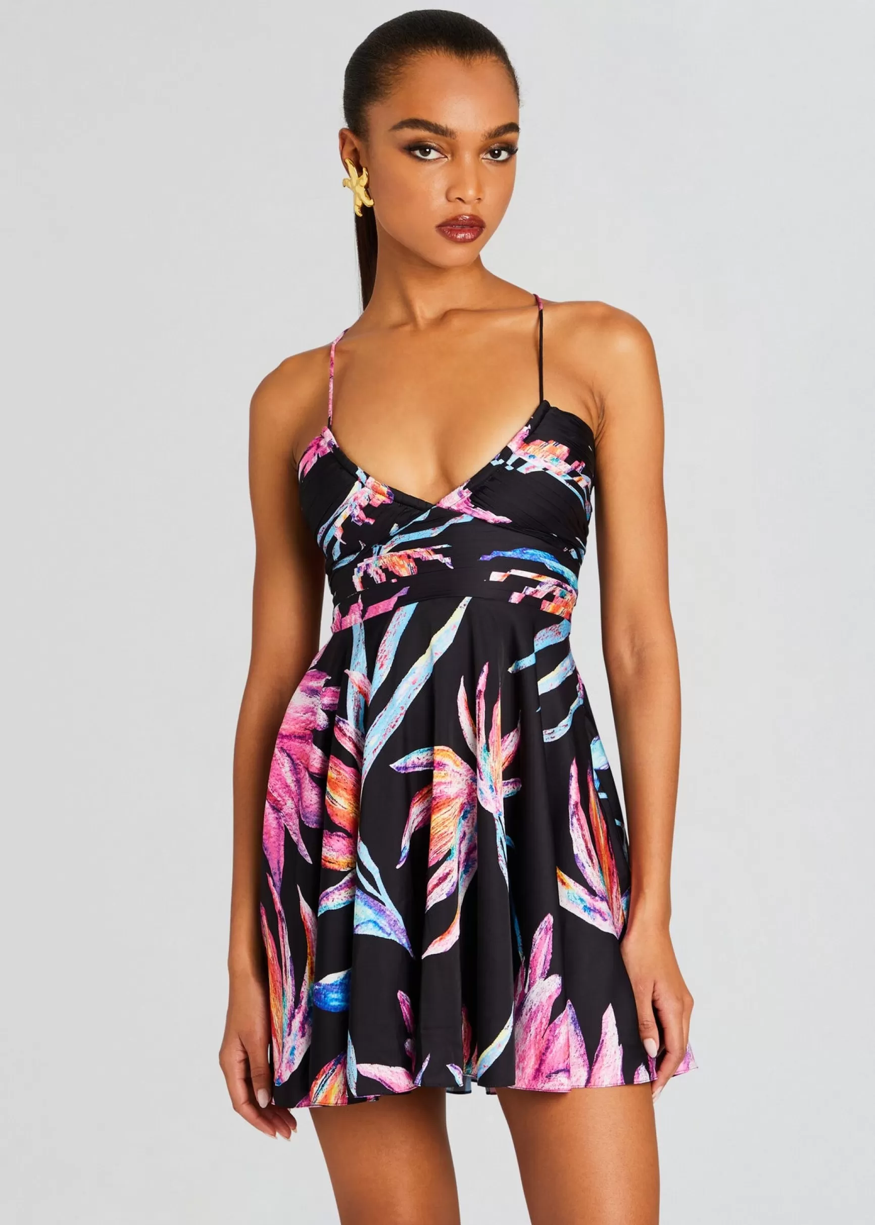 Tropical Hues*Retrofete Margo Dress Black