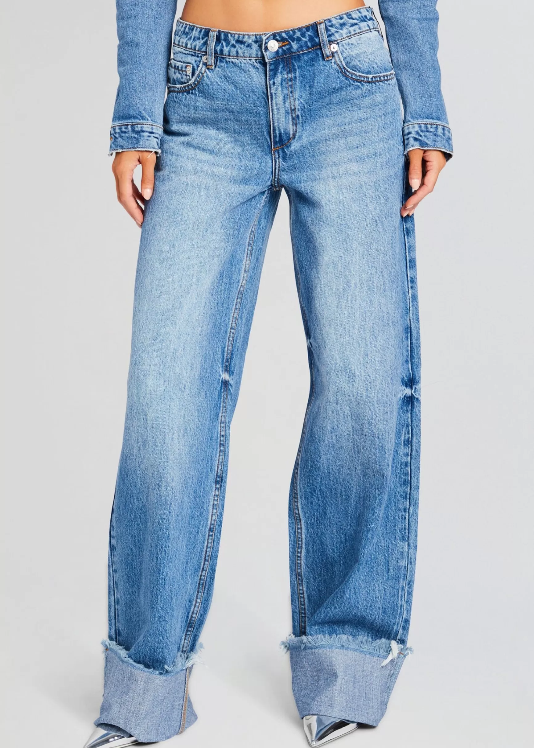 Bottoms*Retrofete Margot Cuffed Boyfriend Jean River