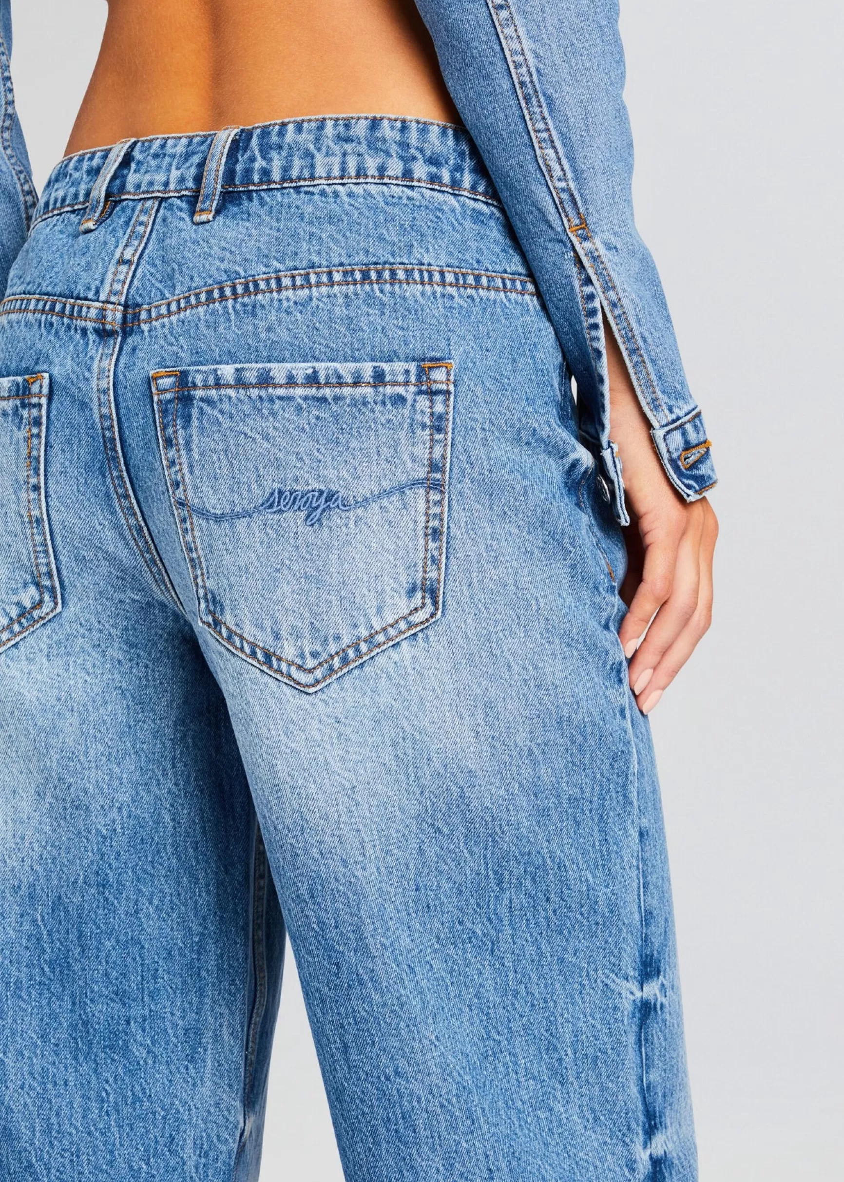 Bottoms*Retrofete Margot Cuffed Boyfriend Jean River