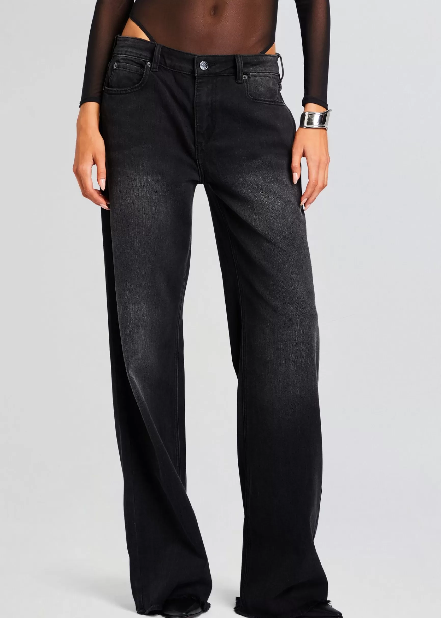 Bottoms*Retrofete Margot Terry Boyfriend Jean Midnight Terry