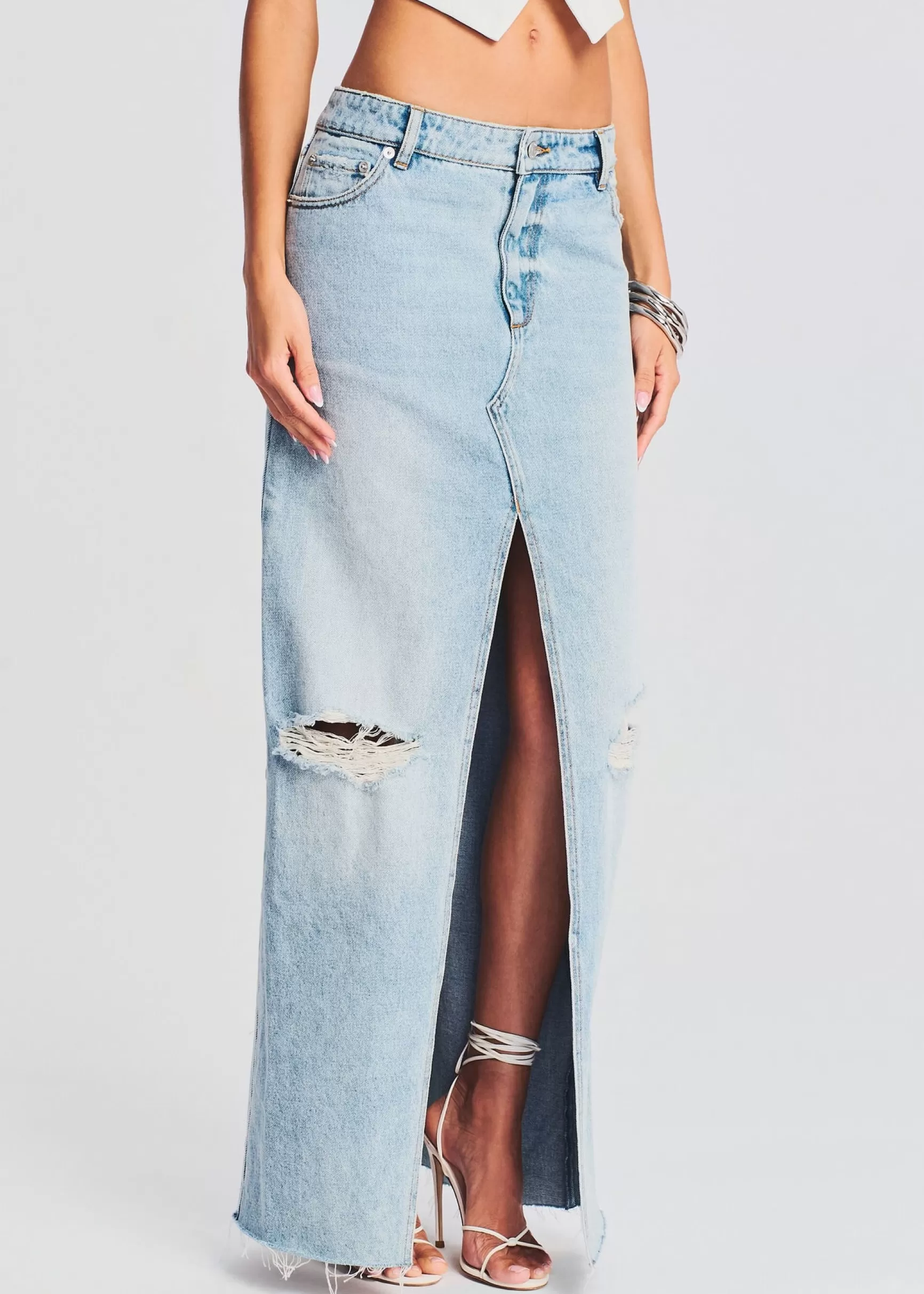 Bottoms*Retrofete Matilda Maxi Skirt Coastline