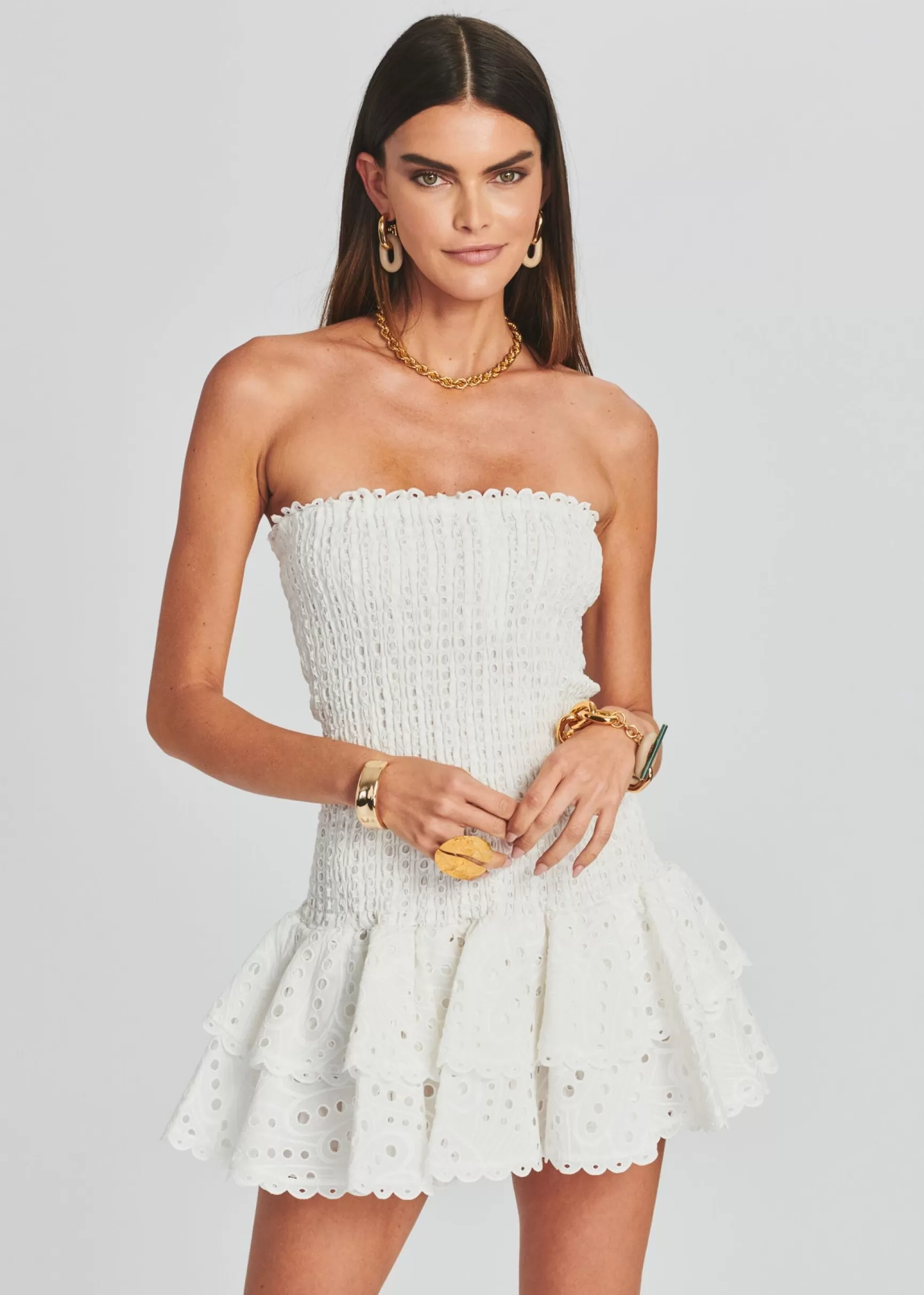 The Destination Bride*Retrofete Megan Short Dress White