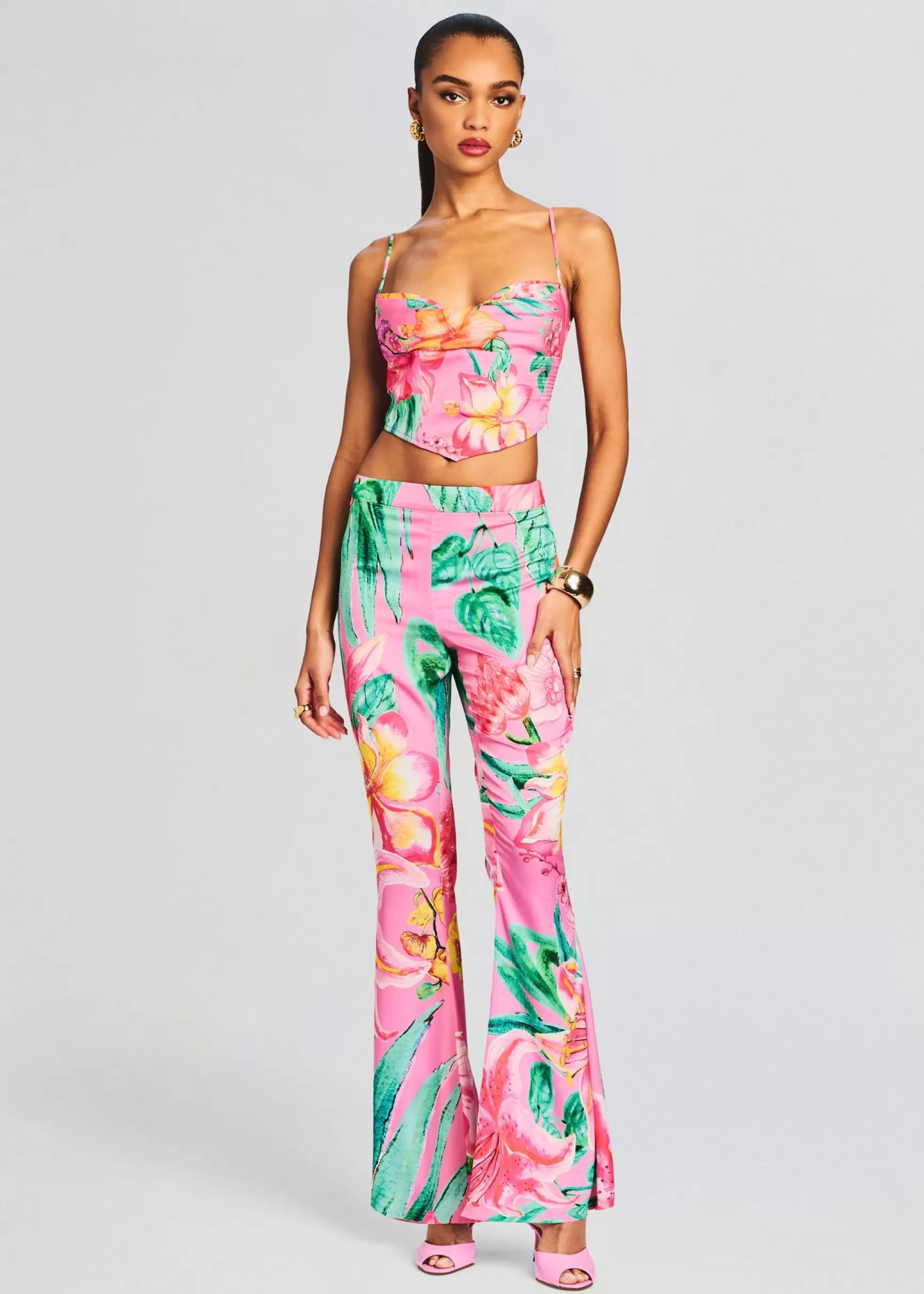 Tropical Hues*Retrofete Megan Top Pink Floral