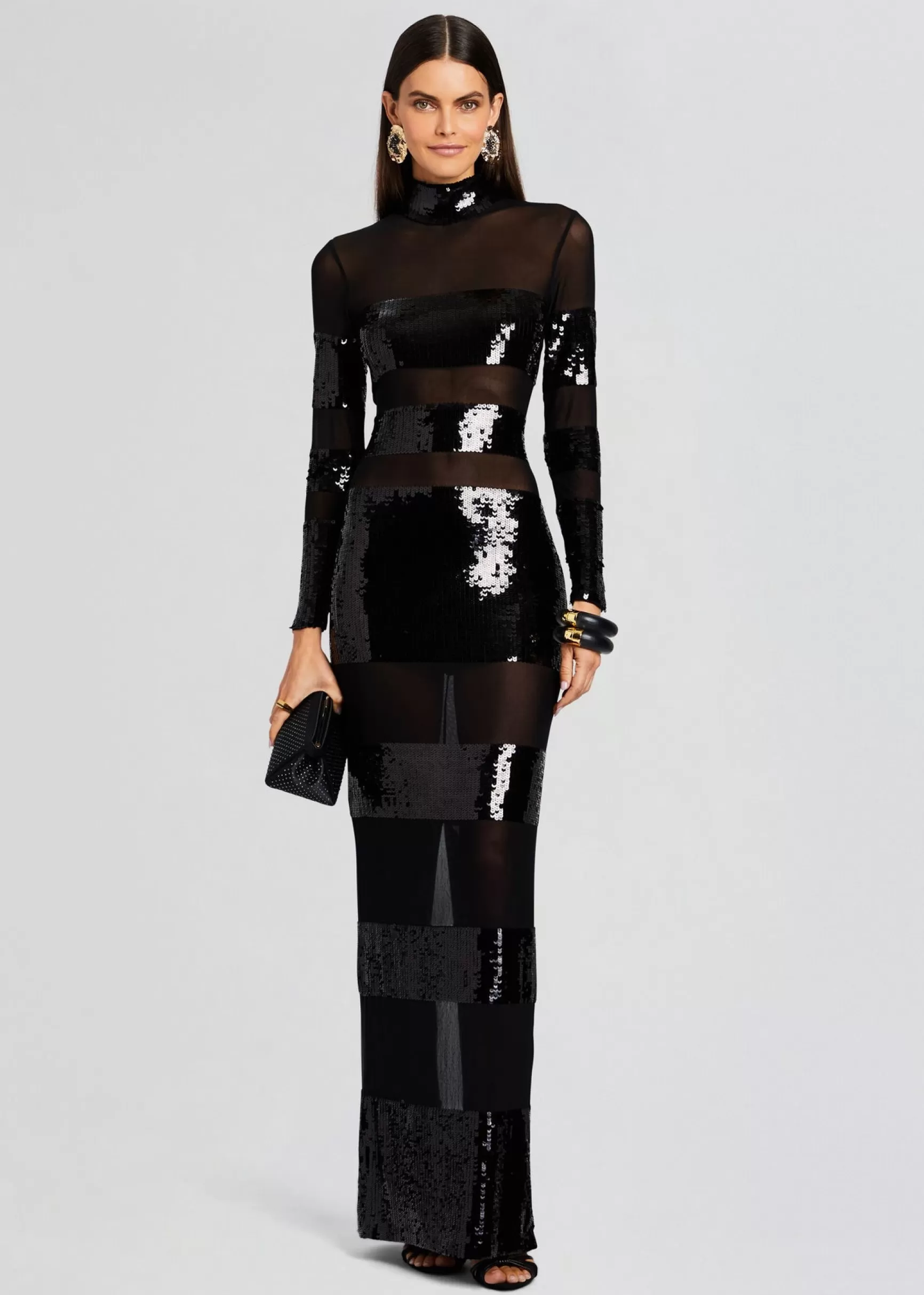 RETROFÊTE*Retrofete Melina Sequin Dress Black
