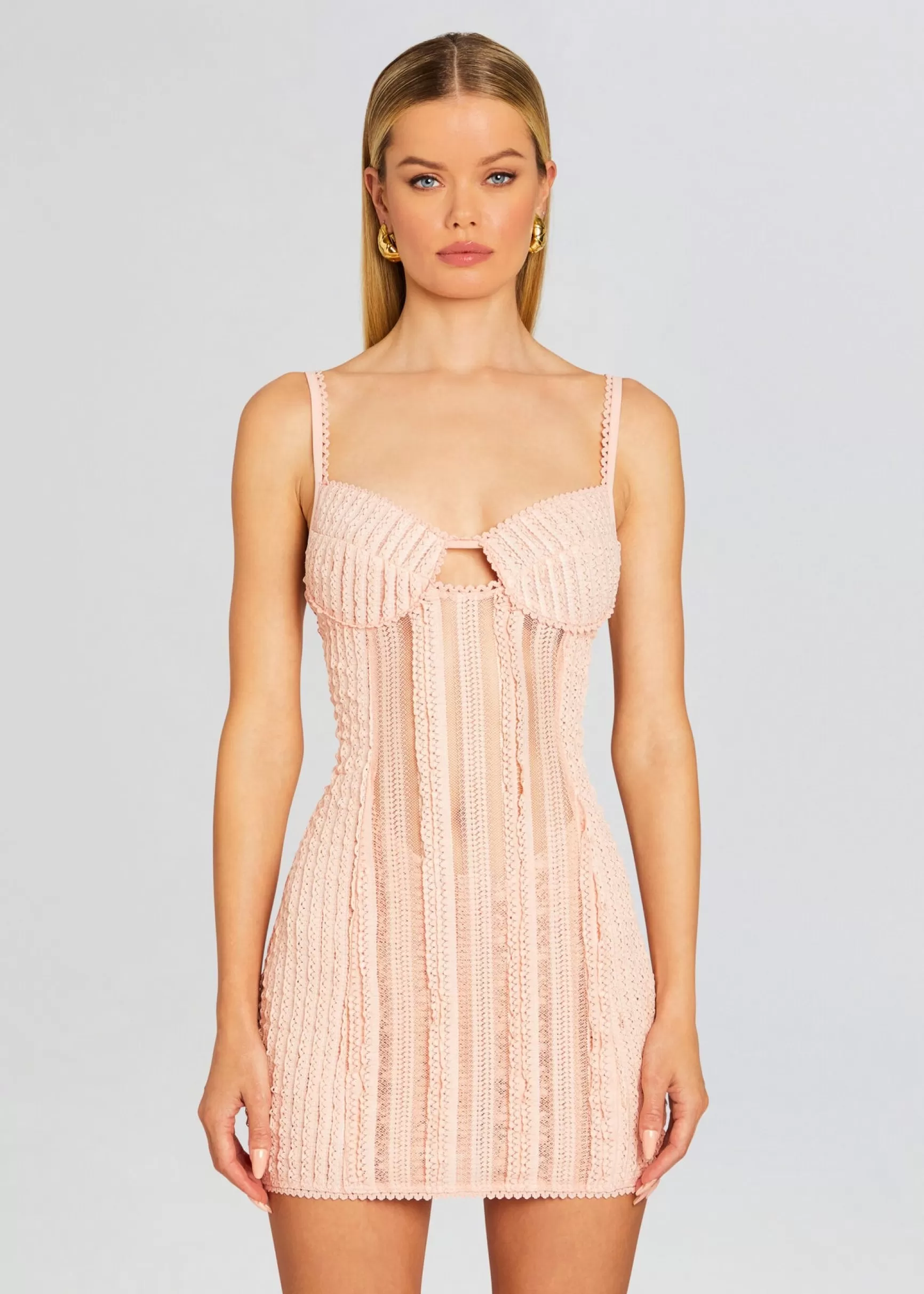 Trending*Retrofete Mercey Short Dress Dusty Pink