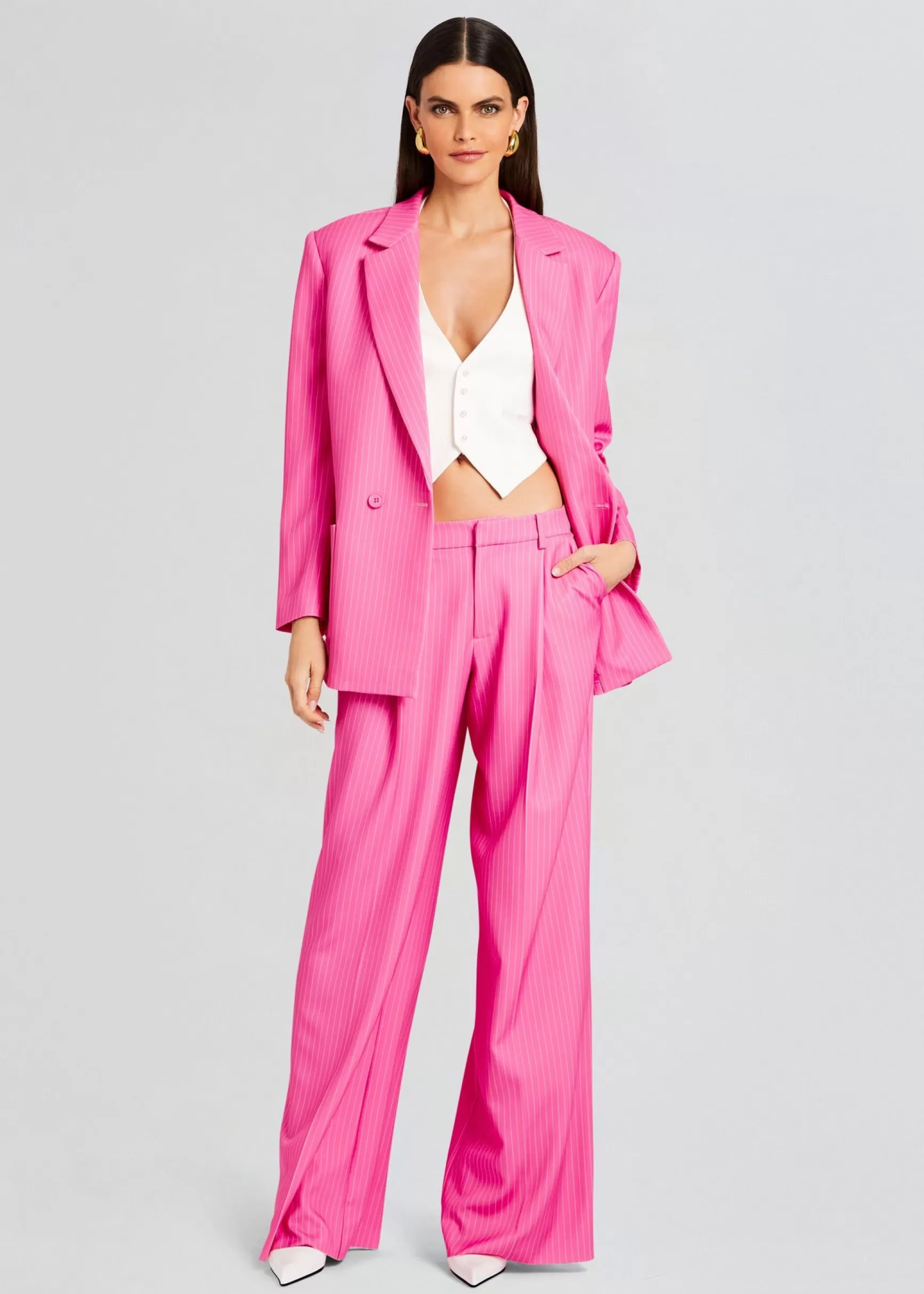 Business Chic*Retrofete Messi Pant Pink/White Stripe