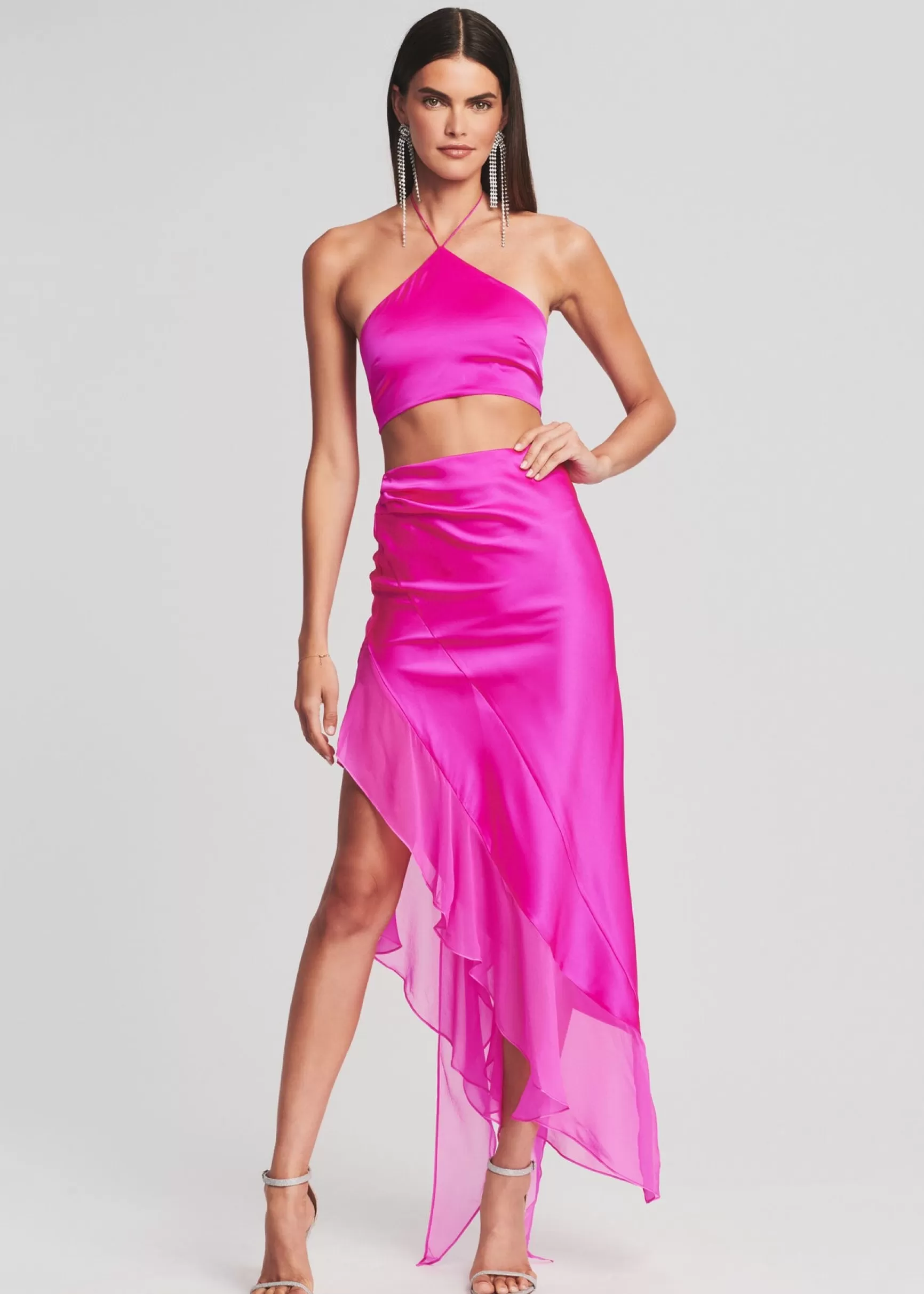 Final Sale*Retrofete Mesta Silk Top Neon Pink