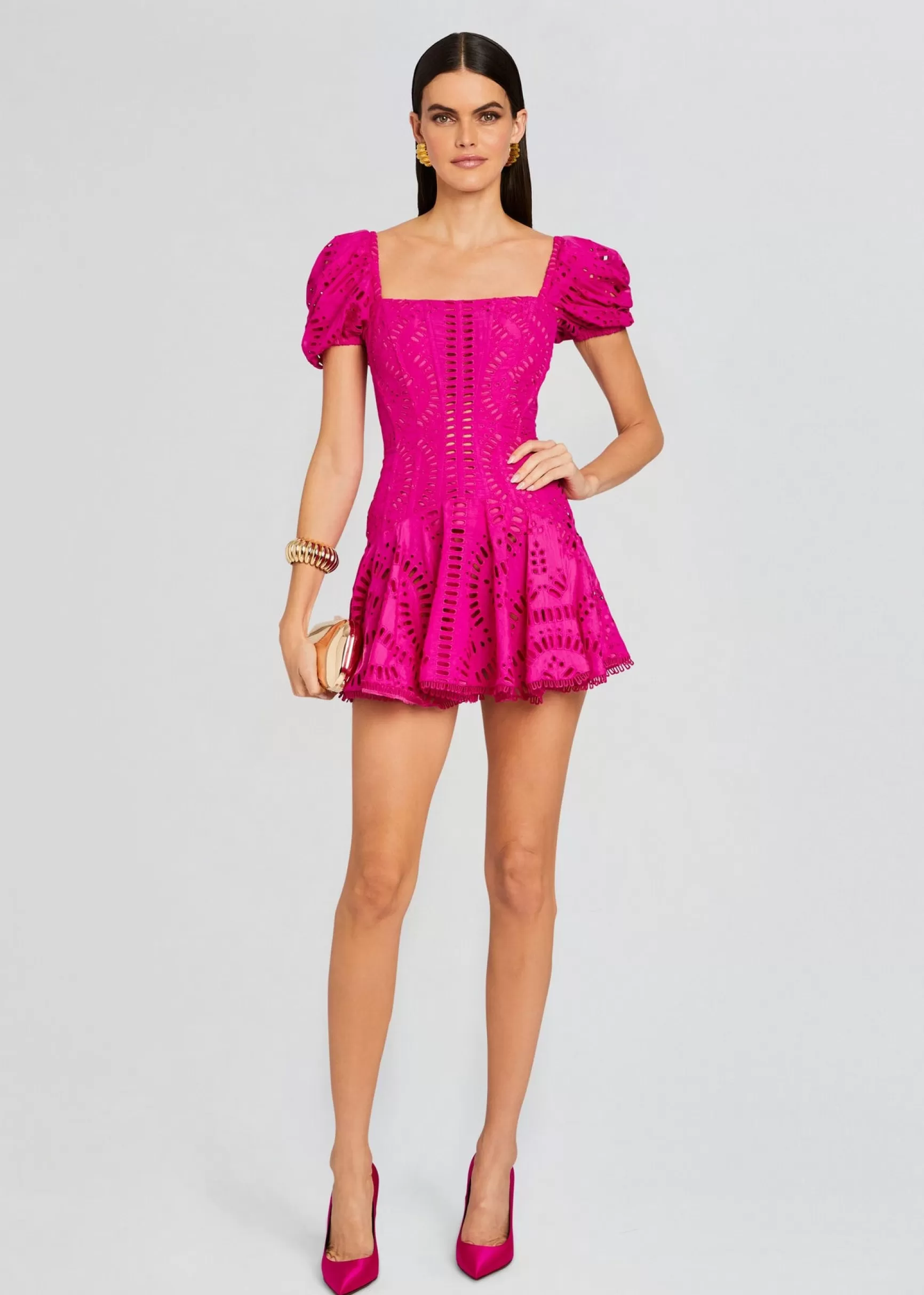 Mini*Retrofete Mexik Short Dress Hot Pink
