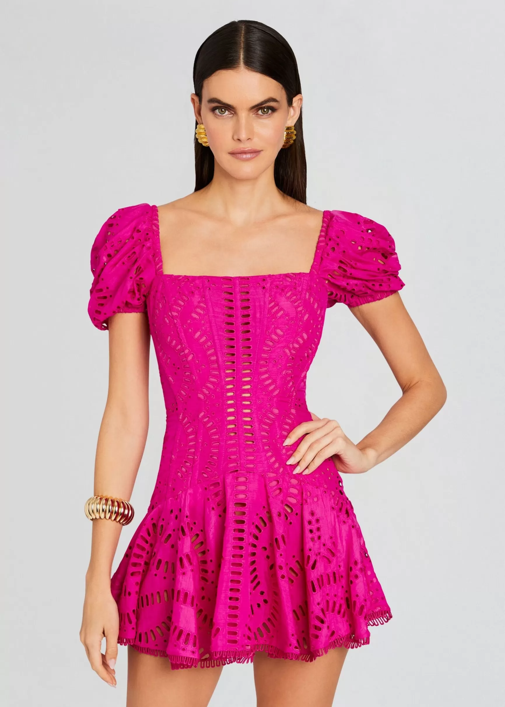Mini*Retrofete Mexik Short Dress Hot Pink