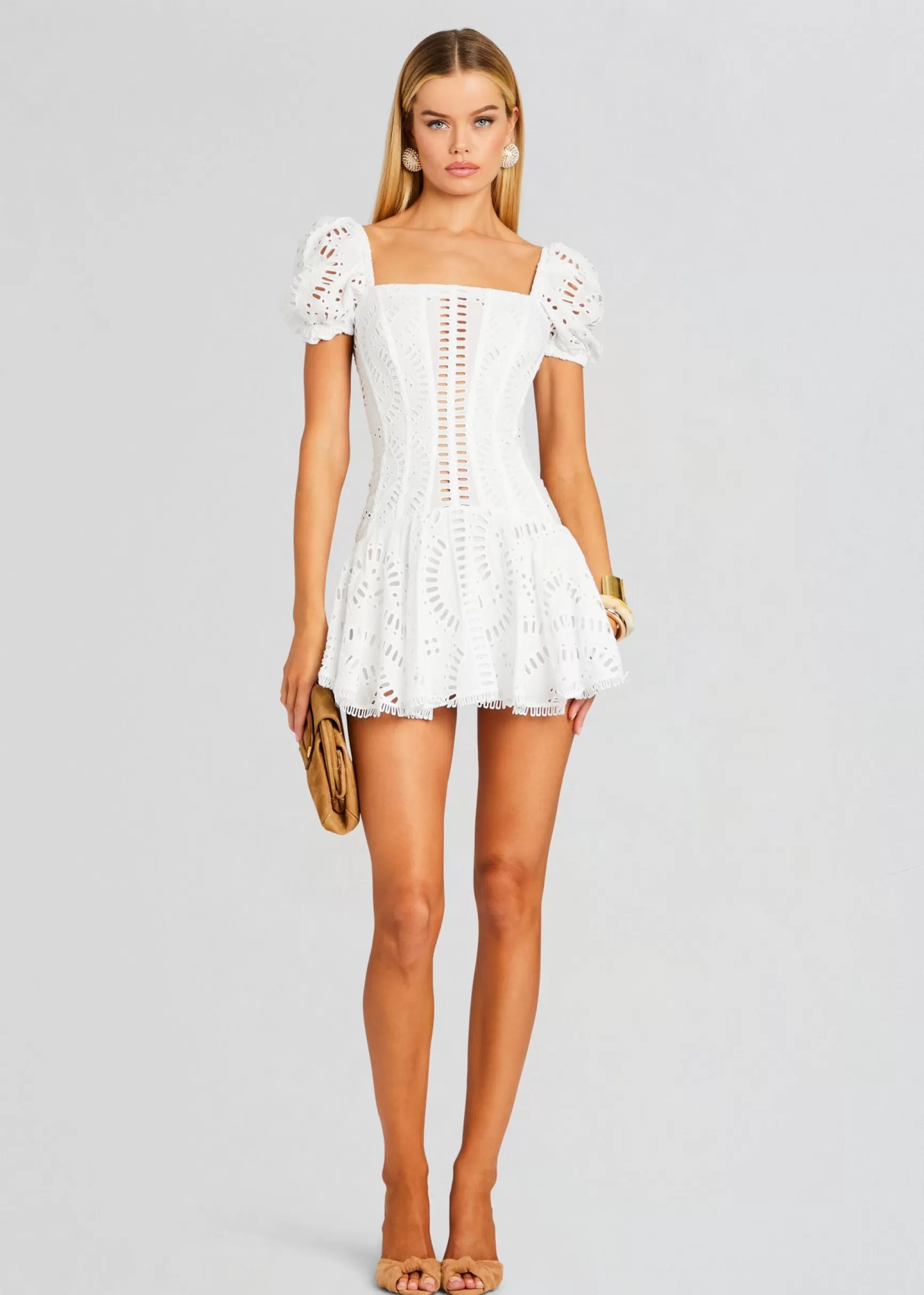 Coming Soon*Retrofete Mexik Short Dress White Samoa