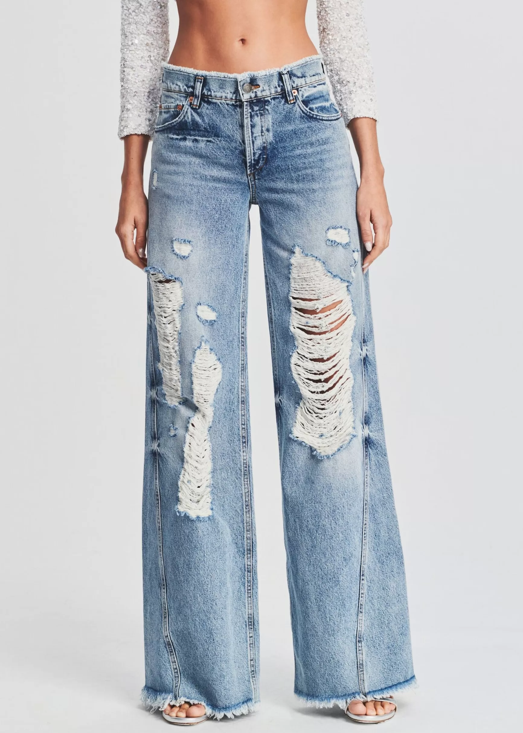 Bottoms*Retrofete Mountain Wide Leg Jean Sorrento