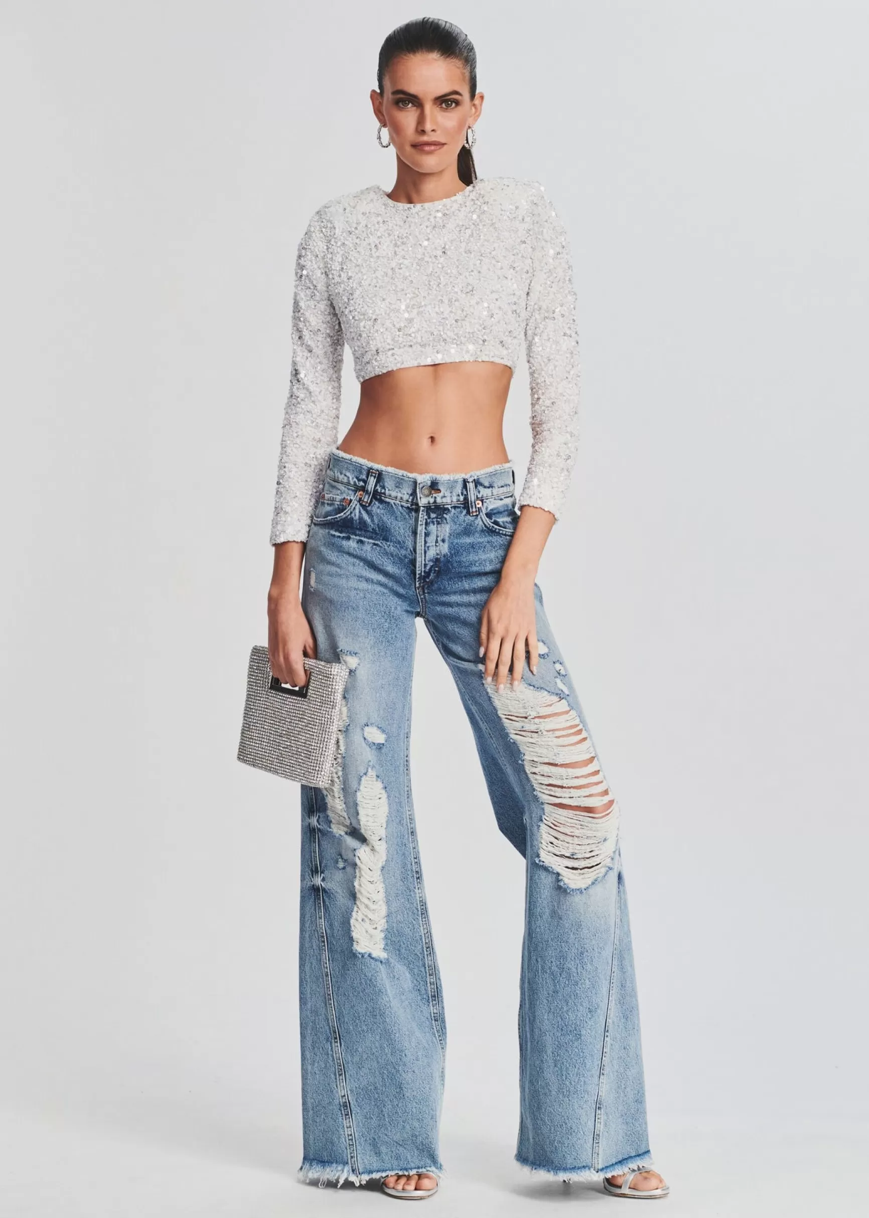 Bottoms*Retrofete Mountain Wide Leg Jean Sorrento