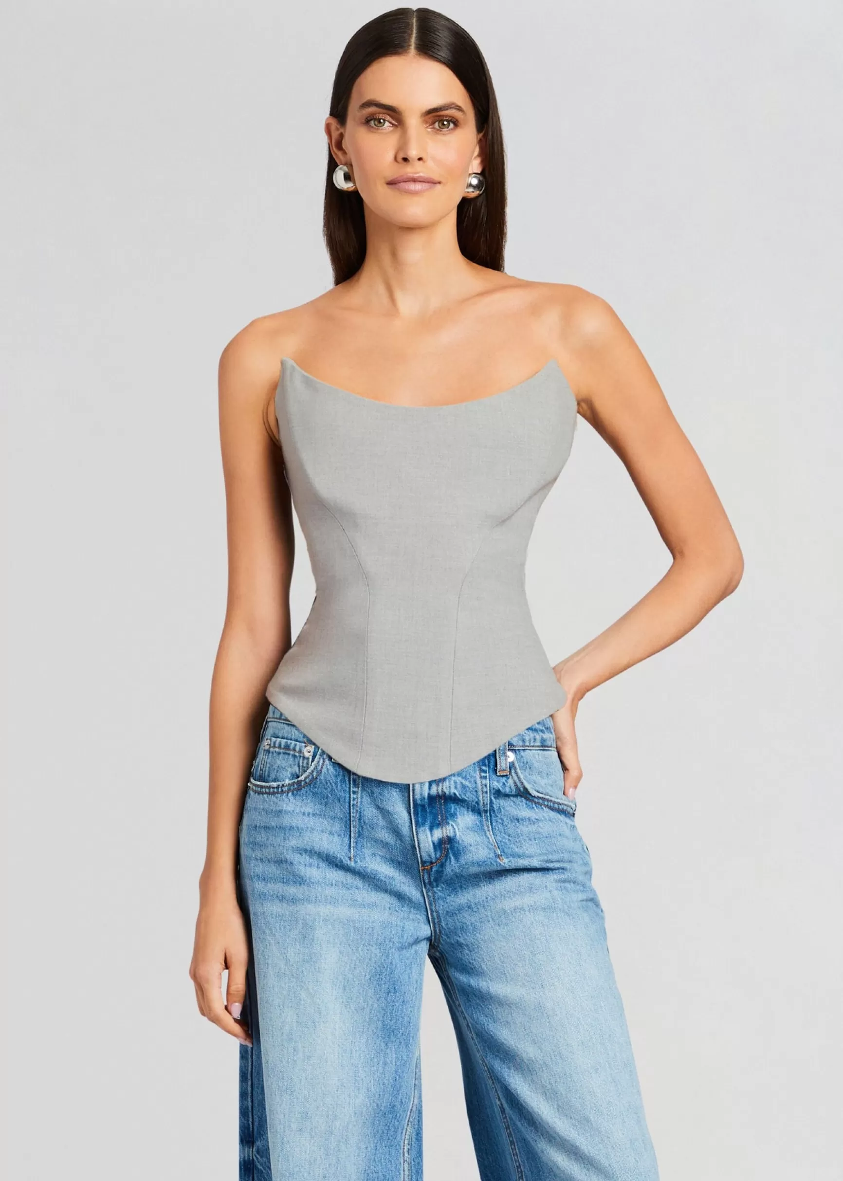 Business Chic*Retrofete Nemesis Corset Grey