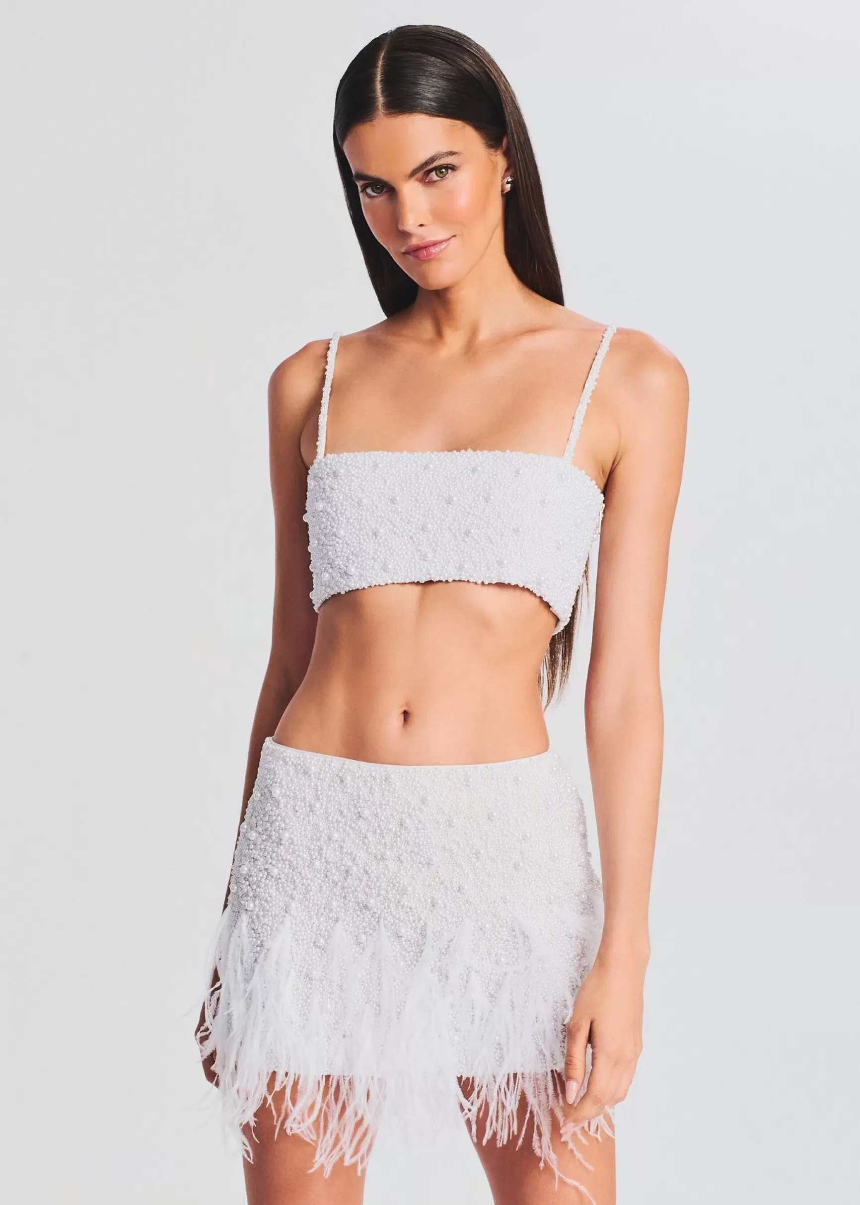 Bridal Shower*Retrofete Nikos Top White Pearl