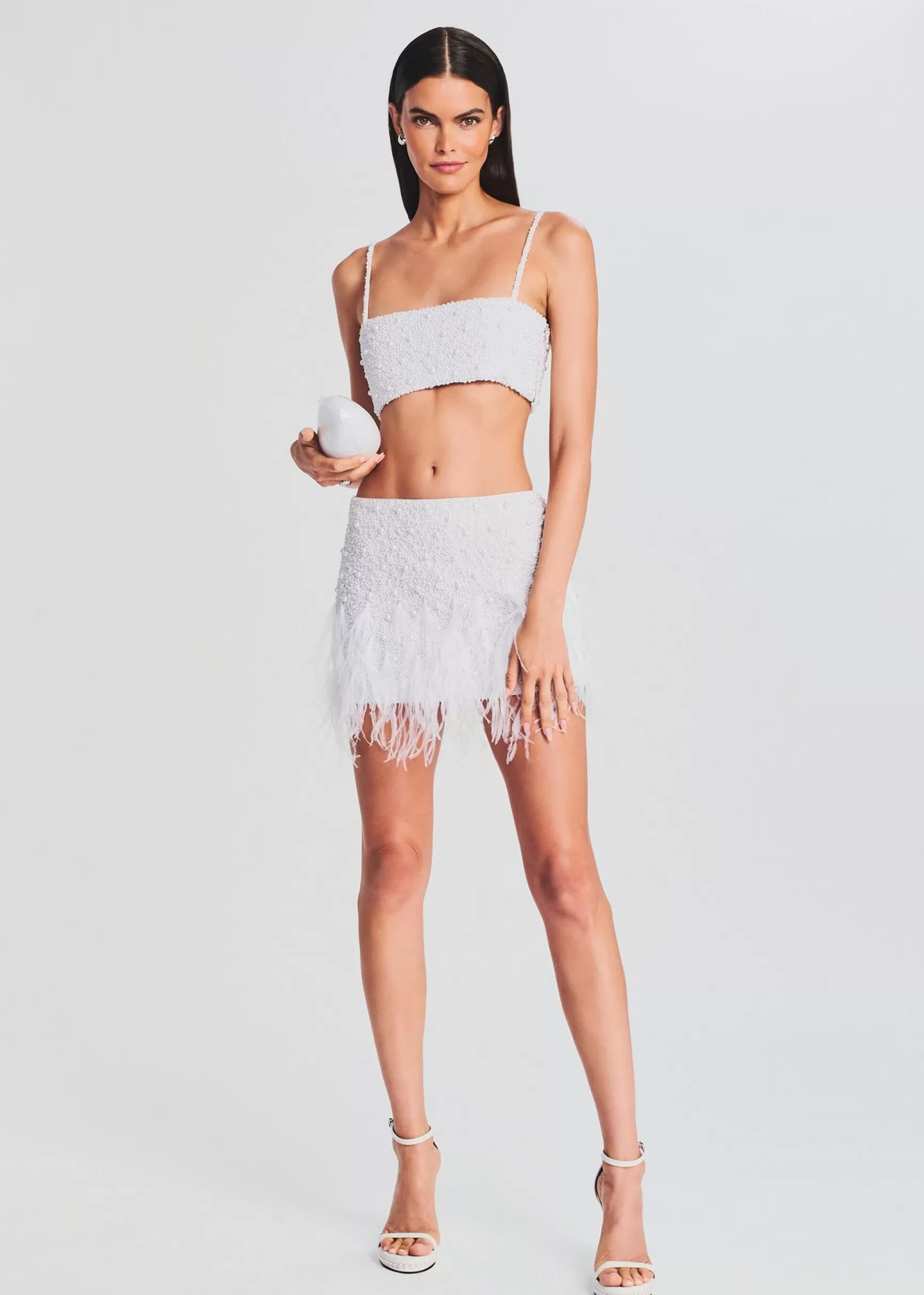 Bridal Shower*Retrofete Nikos Top White Pearl