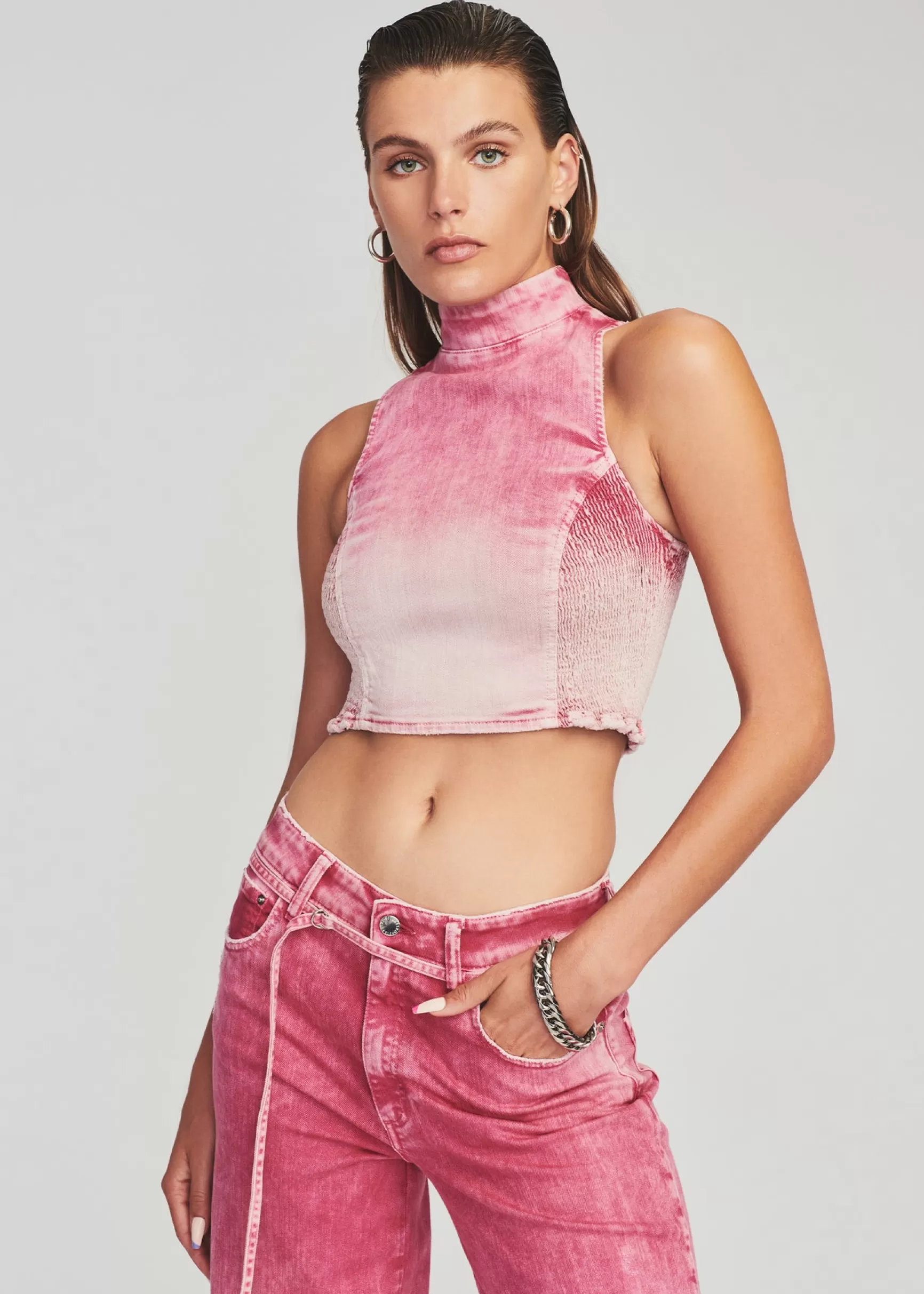 Final Sale*Retrofete Nova Top Pink Sorbet