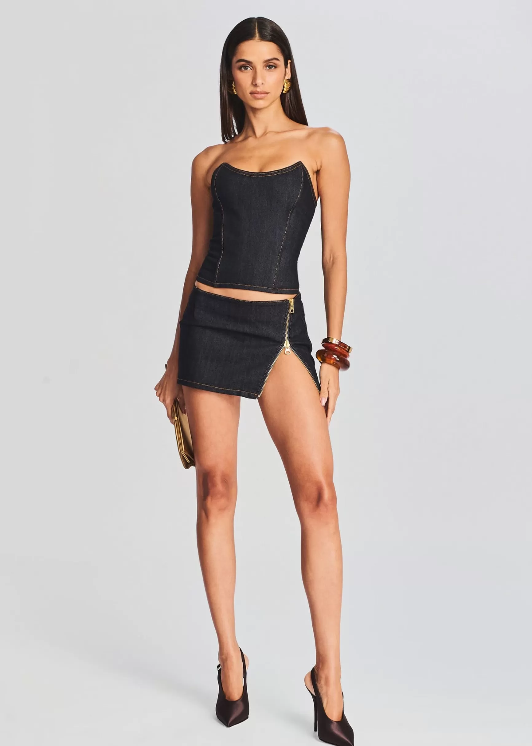 Bottoms*Retrofete Nyla Denim Skirt Rinse