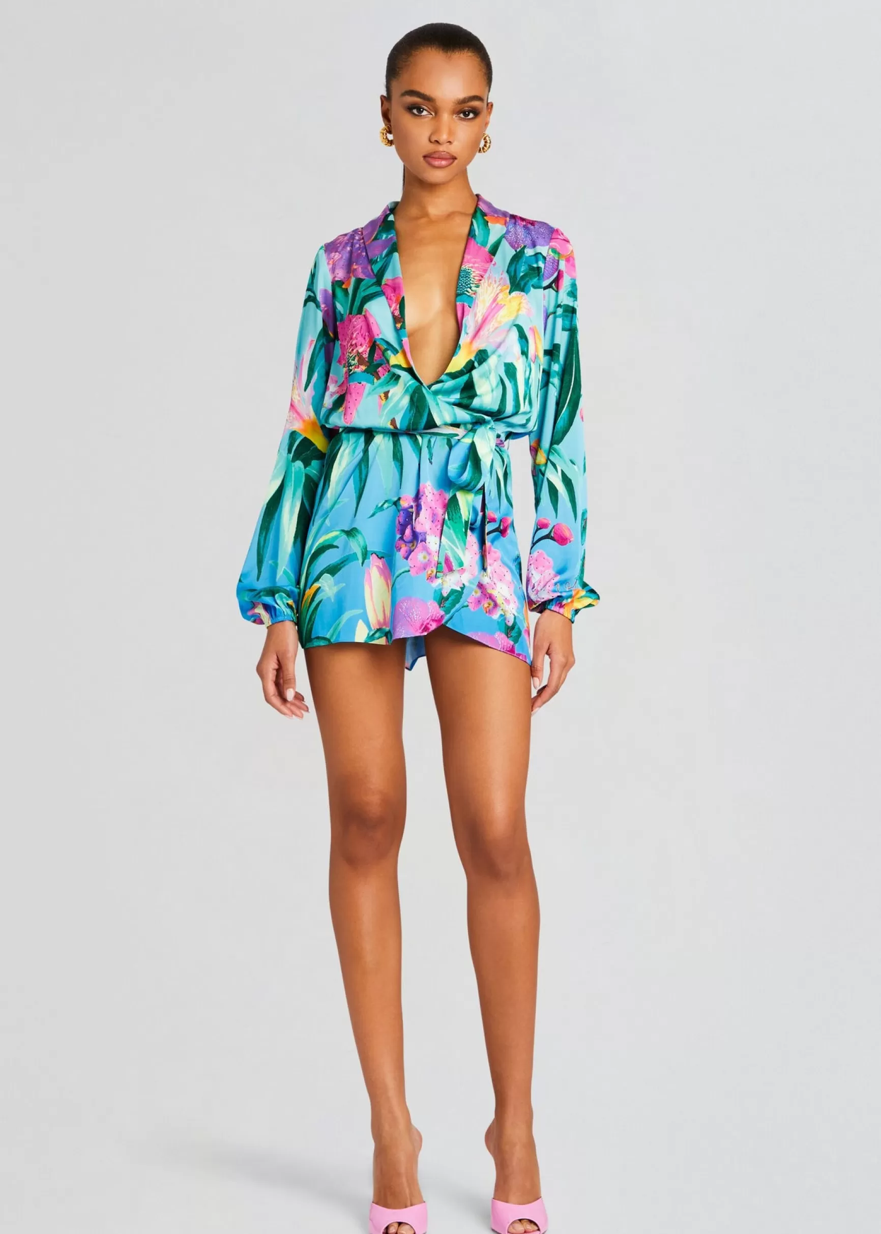 Dresses*Retrofete Ocean Mini Dress Turquoise