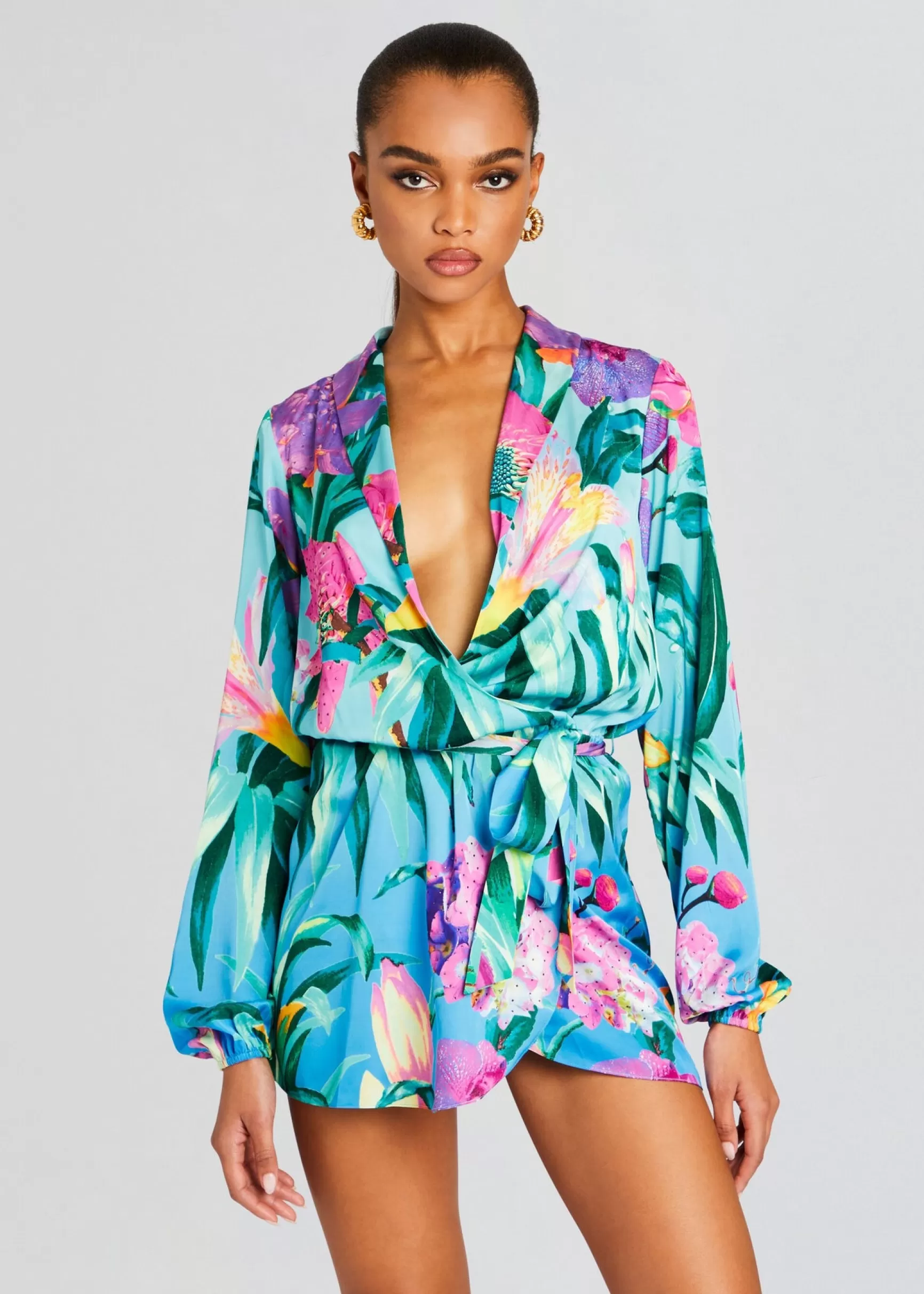Dresses*Retrofete Ocean Mini Dress Turquoise